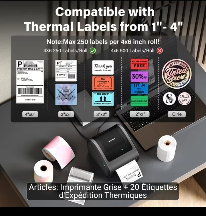 Thermo Drucker, neu mit Original Verpackung – label printer 4