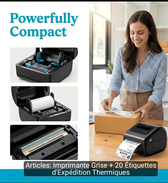 Thermo Drucker, neu mit Original Verpackung – label printer 3