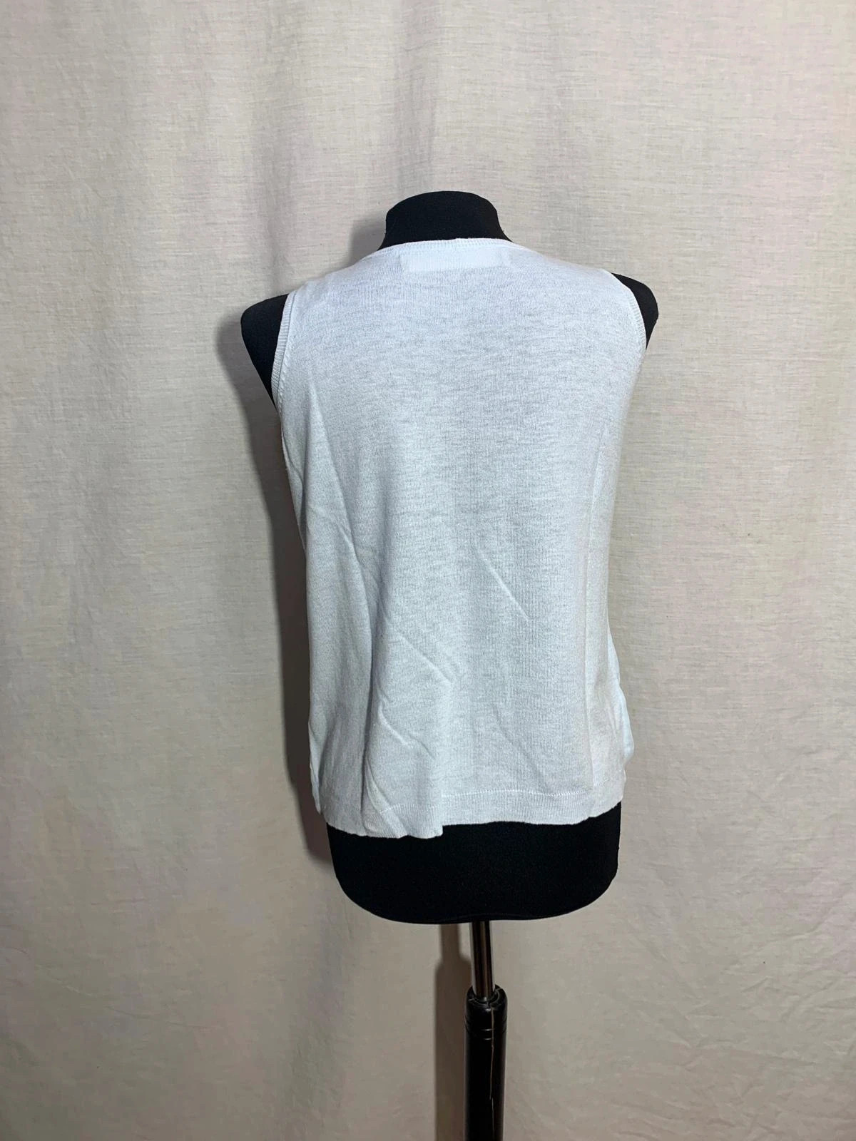 Blusa sin mangas azul claro de punto fino | Light blue sleeveless blouse | Zara Knit – Zara Knit – taille M / 38 / 10 2