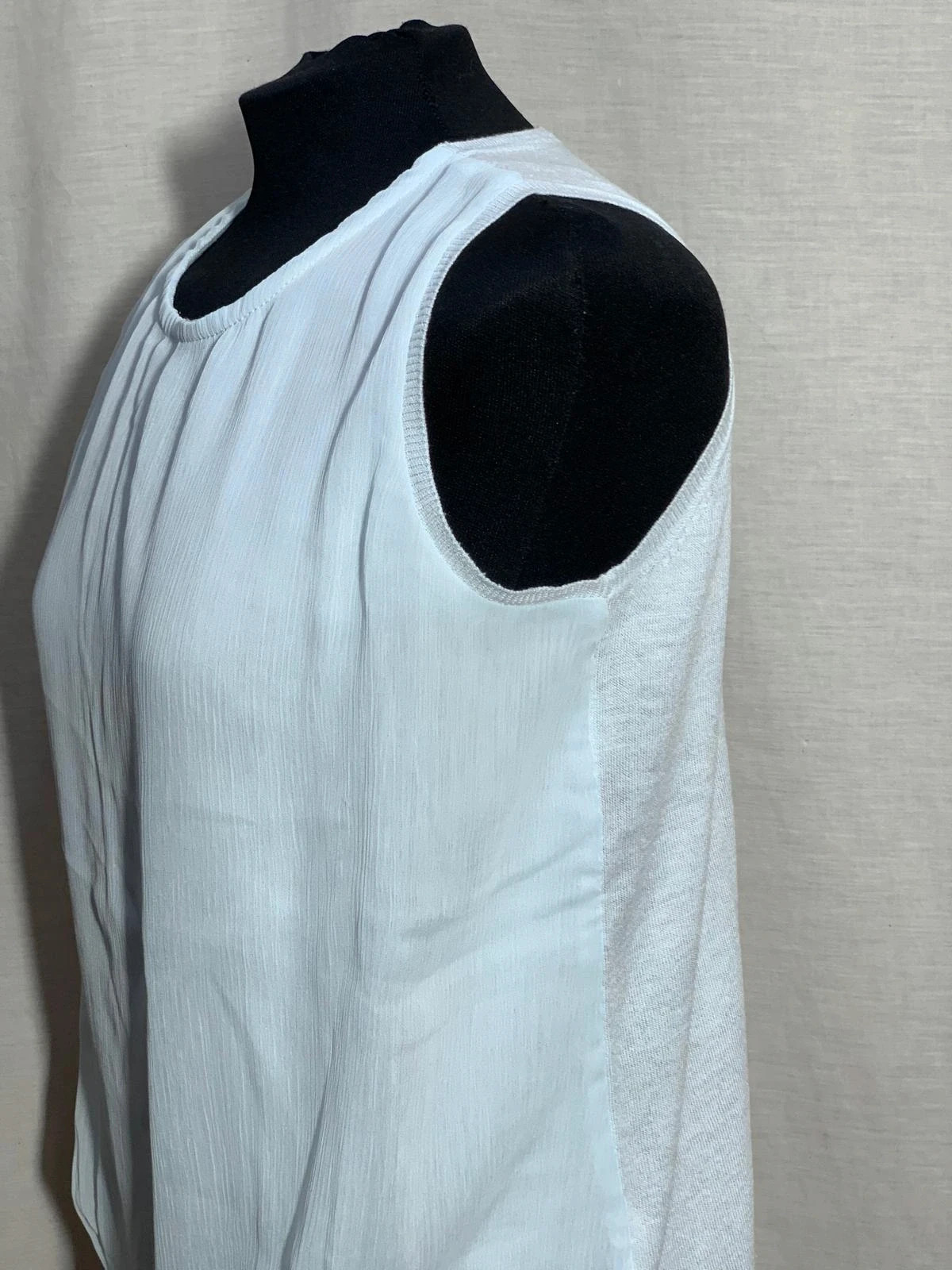 Blusa sin mangas azul claro de punto fino | Light blue sleeveless blouse | Zara Knit – Zara Knit – taille M / 38 / 10 5