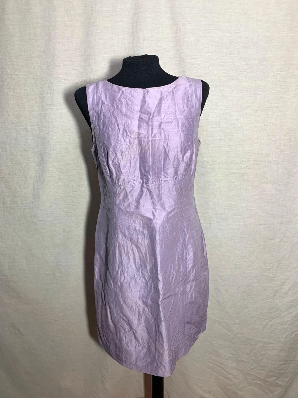 Vestido corto lila sin mangas | Lilac sleeveless dress | Purificación García