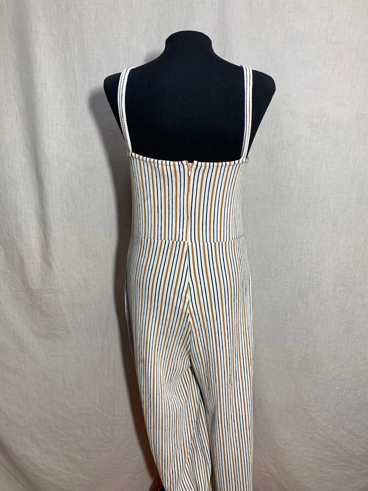 Mono largo de tirantes a rayas con botones | Striped jumpsuit | Springfield – Springfield – taille L / 40 / 12 2