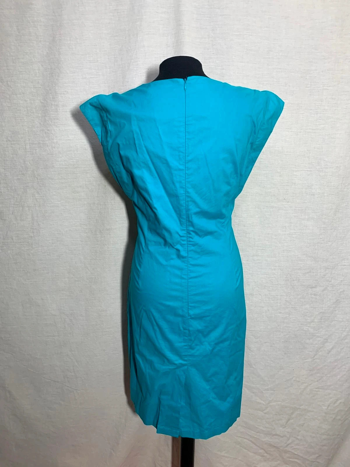 Vestido corto azul turquesa con lazada | Turquoise tie-front dress | Zendra El Corte Inglés – Zendra – taille L / 40 / 12 3