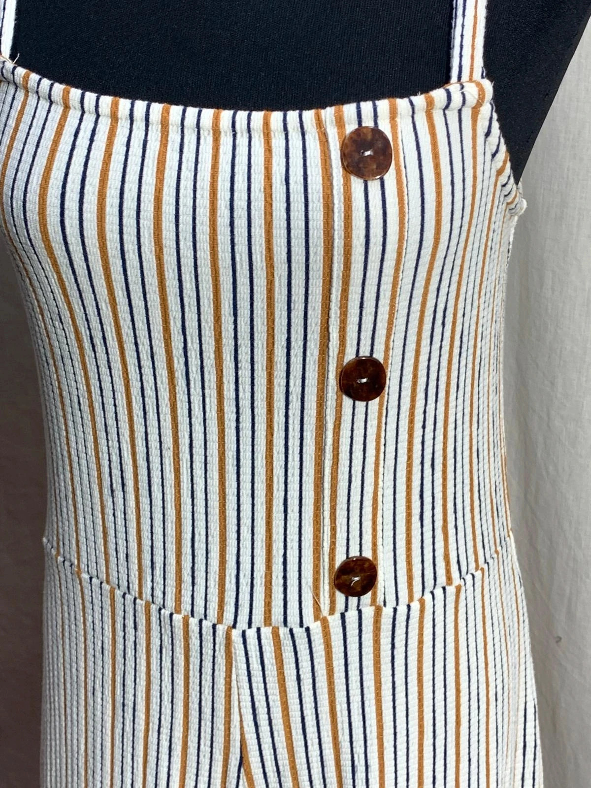 Mono largo de tirantes a rayas con botones | Striped jumpsuit | Springfield – Springfield – taille L / 40 / 12 5