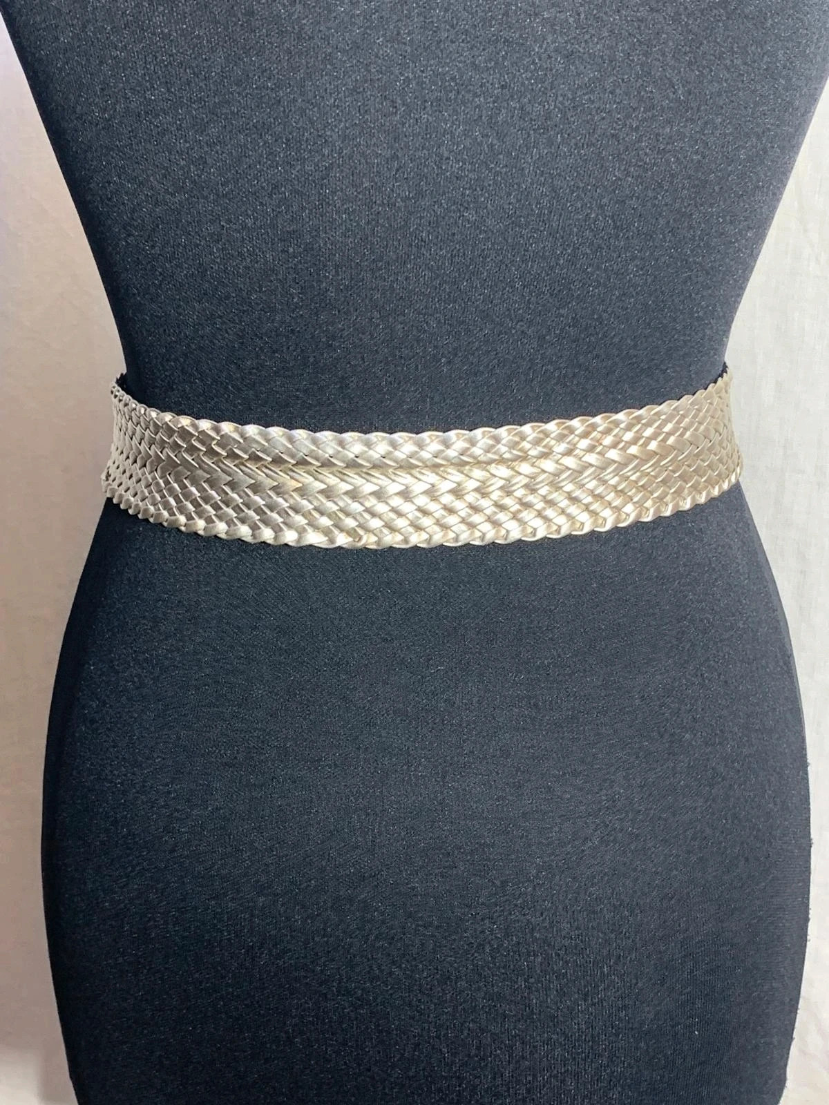 Cinturón trenzado dorado / plateado | Metallic braided belt – taille Ajustable 2
