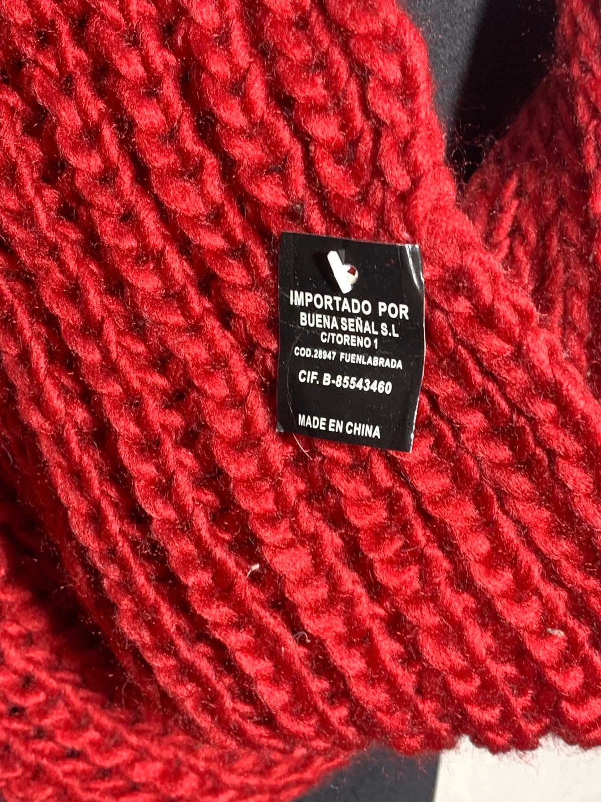 Cuello de punto / Bufanda infinita roja | Red knit snood / infinity scarf – Accessorize 4