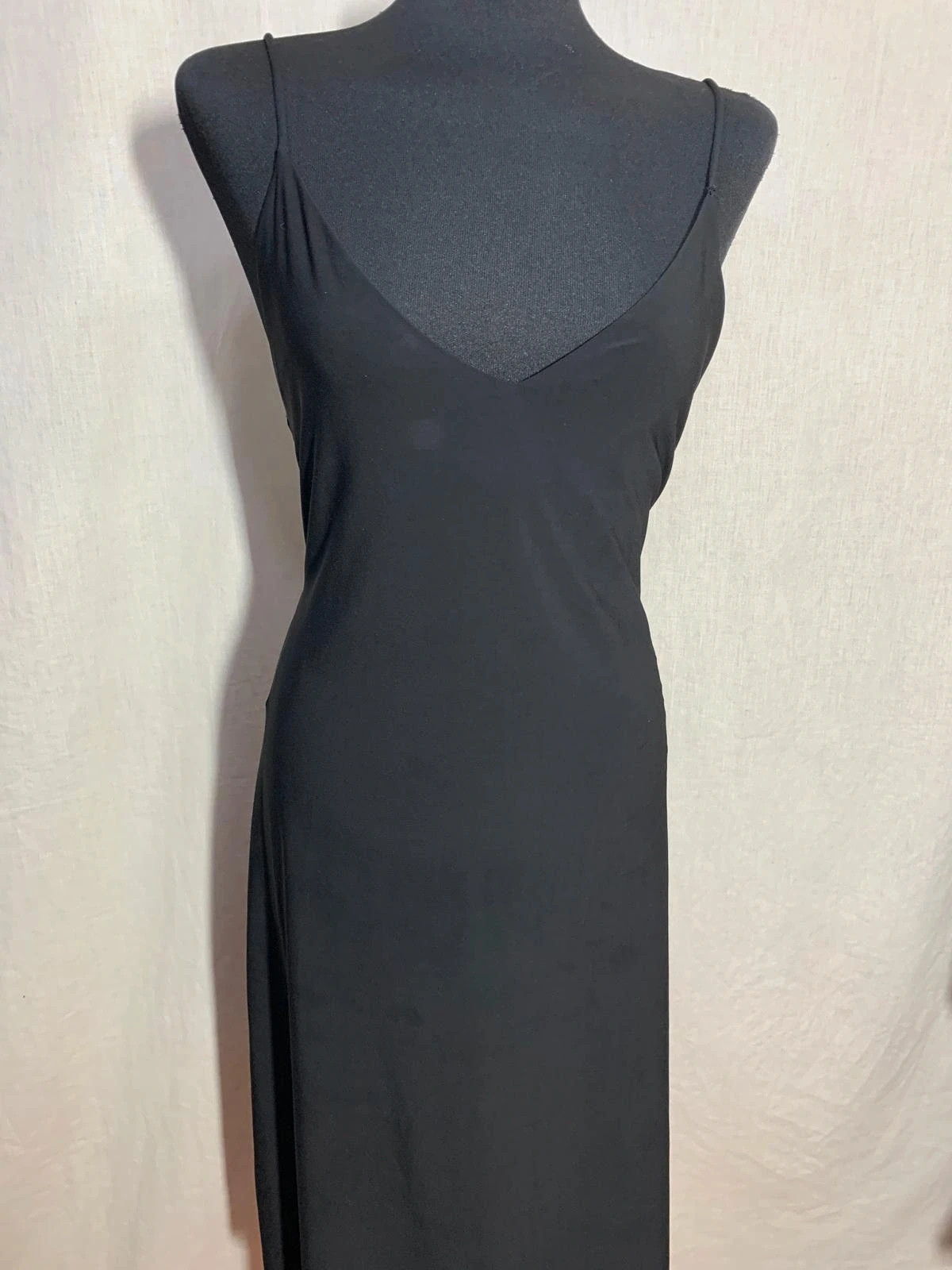 Vestido midi negro de tirantes | Black slip dress | Zara – Zara – taille M / 38 / 10 5