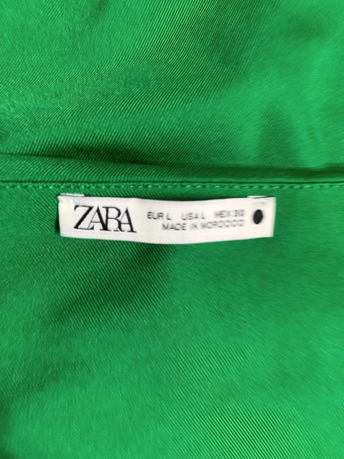 Body asimétrico de una manga verde | Green one-shoulder bodysuit | Zara – Zara – taille L / 40 / 12 5