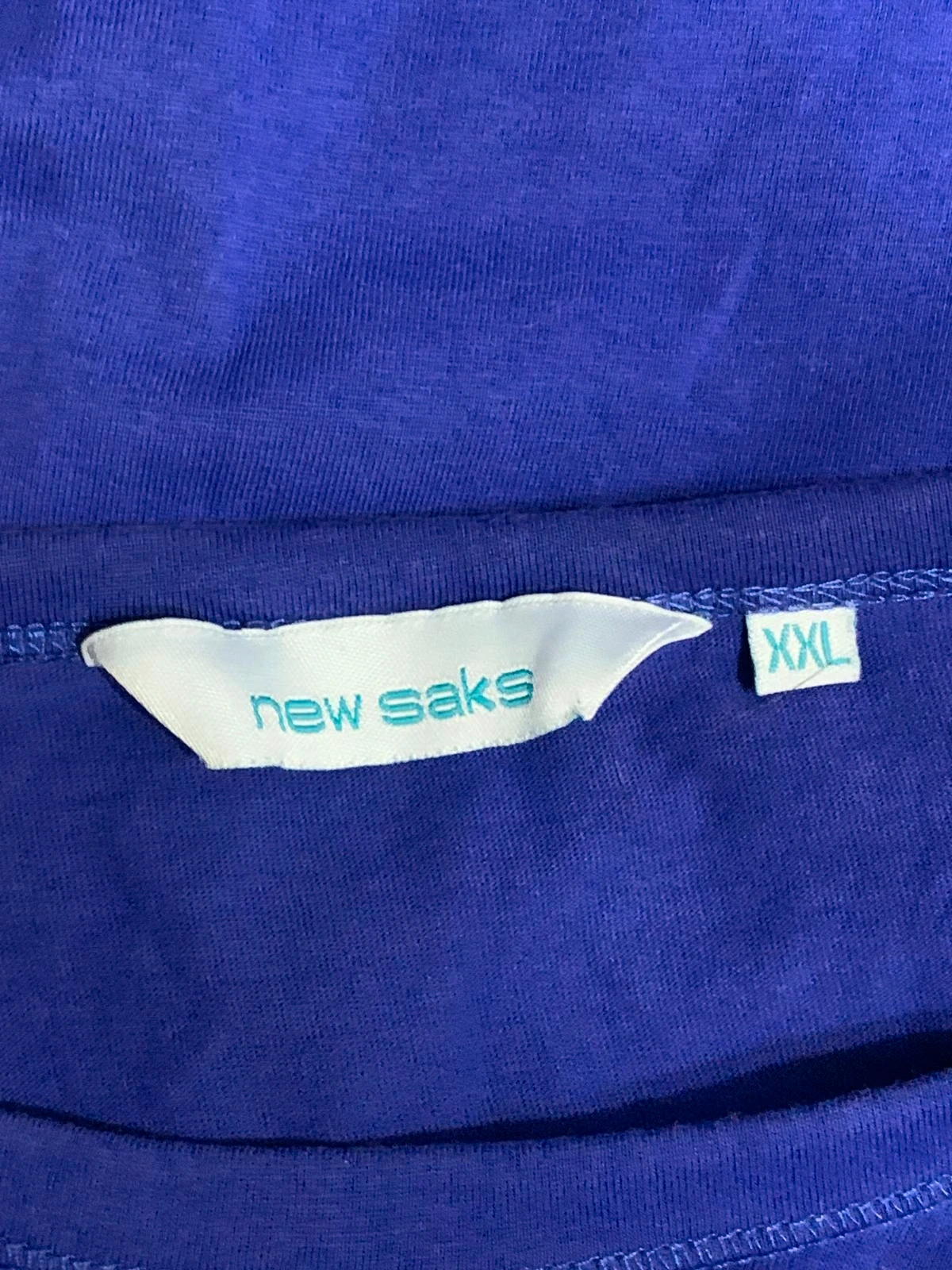 Camiseta azul| Blue t-shirt | New Saks – New Saks – taille XXL / 44 / 16 4