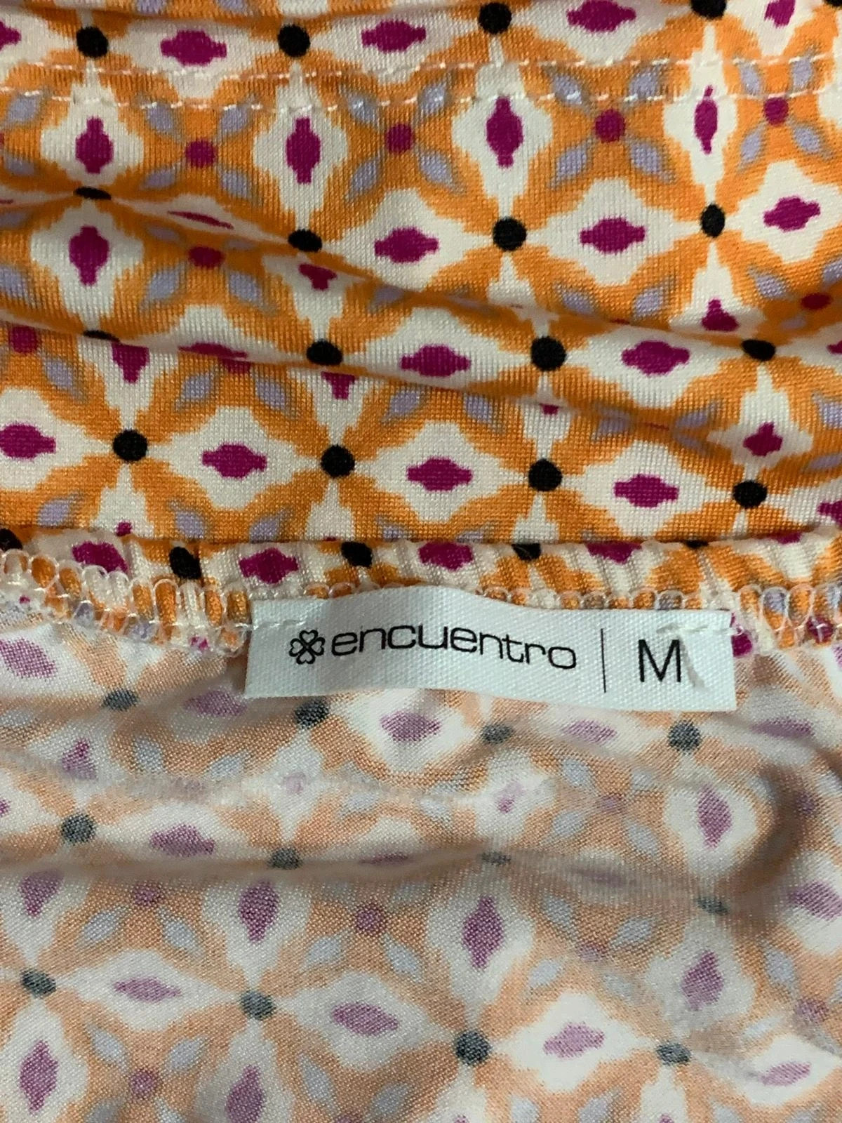 Top estampado con escote cruzado | Geometric printed halter top | Encuentro – Encuentro – taille M / 38 / 10 5