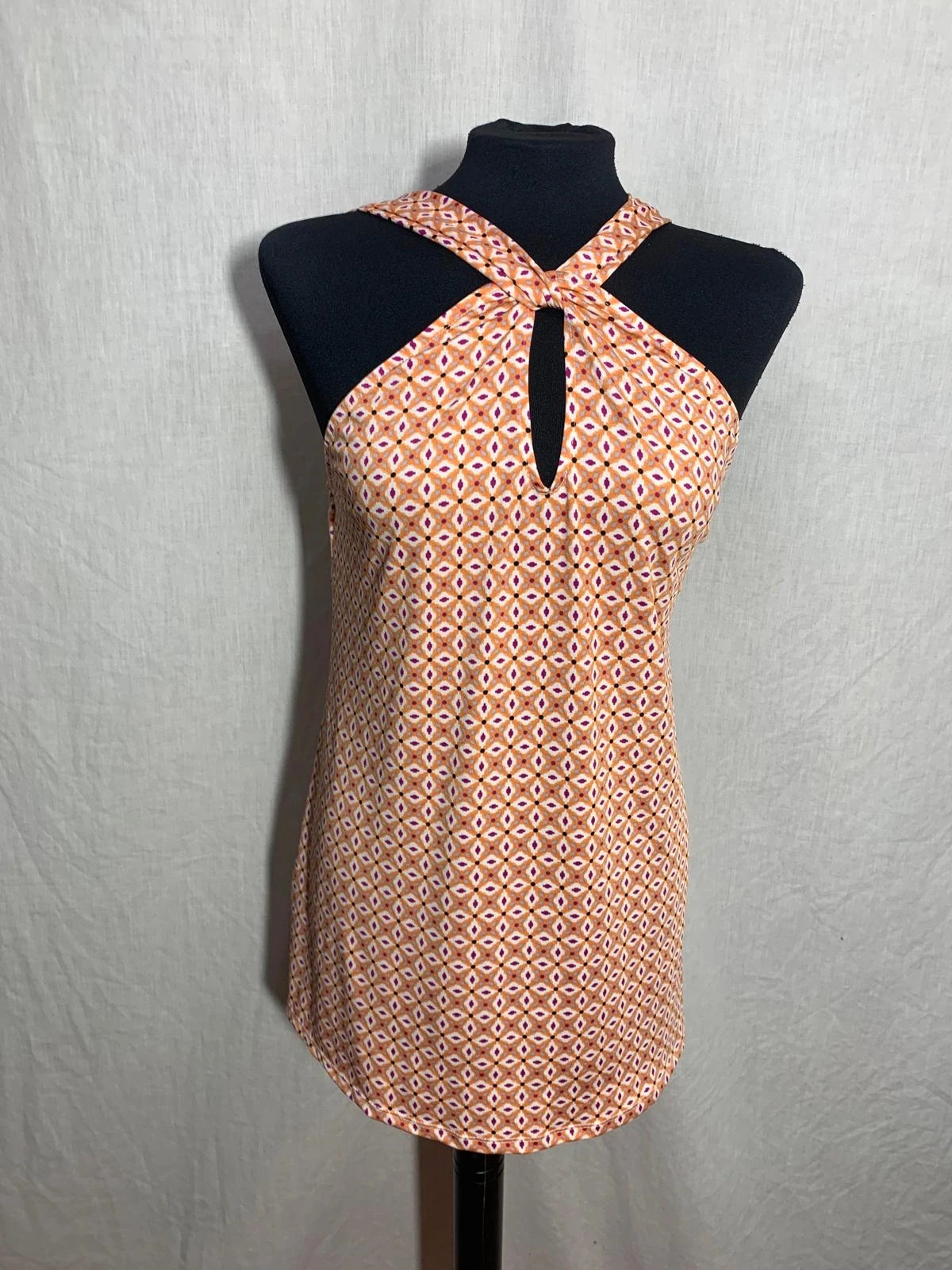 Top estampado con escote cruzado | Geometric printed halter top | Encuentro – Encuentro – taille M / 38 / 10 3