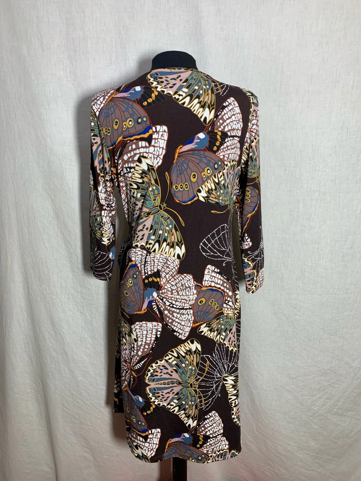 Vestido corto marrón con estampado de hojas | Brown leaf print mini dress | Encuentro – Encuentro – taille M / 38 / 10 2