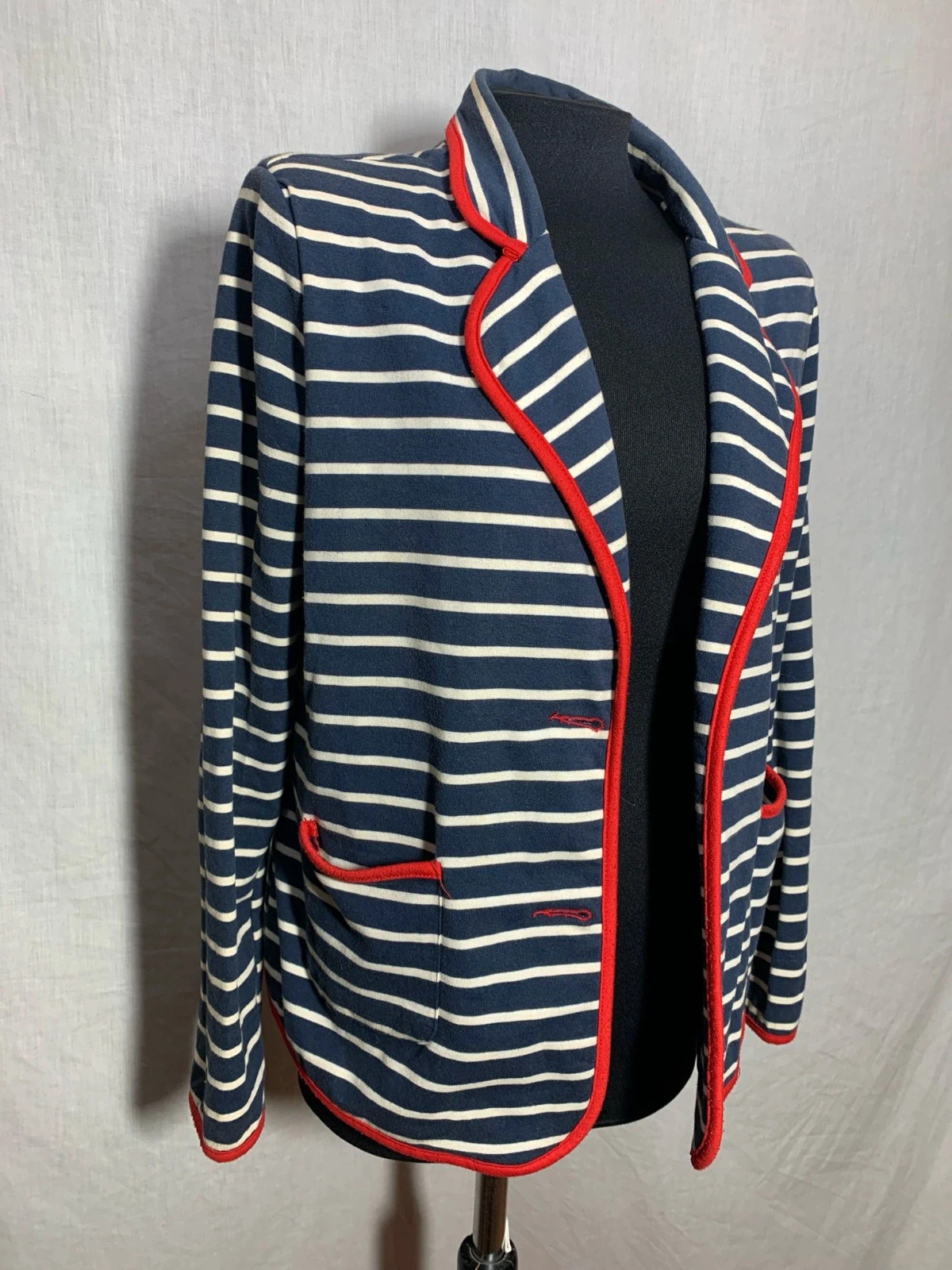 Chaqueta marinera de rayas azul y blanca | Navy Blue and white striped jacket | Riverside – Riverside – taille L / 40 / 12 4