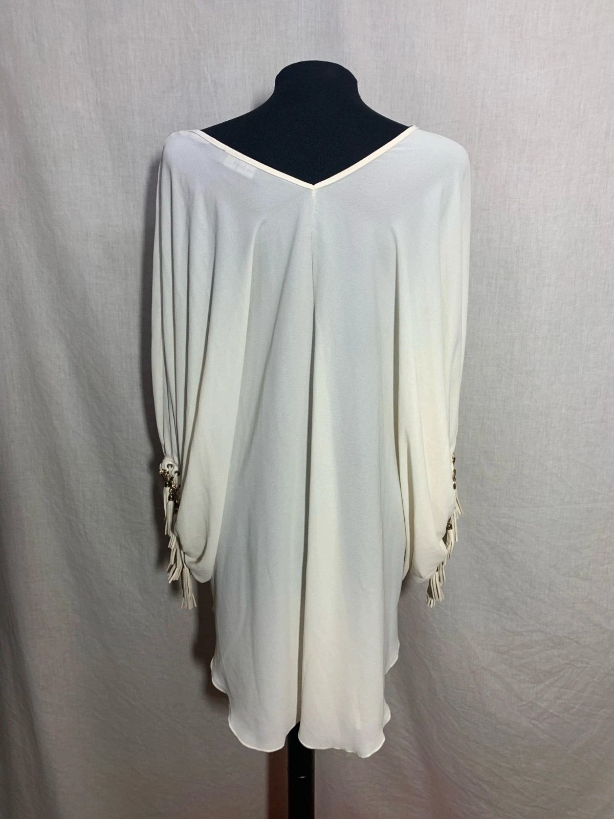 Blusa blanca ancha con detalles en las mangas | White loose blouse with sleeve details | Sara León – Vintage Dressing – taille Taille unique 2