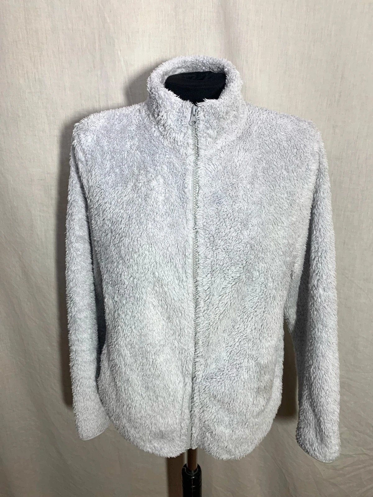 Chaqueta de pelo blanca con cremallera | White faux fur zipper jacket | Sfera – Sfera – taille XL / 42 / 14 3