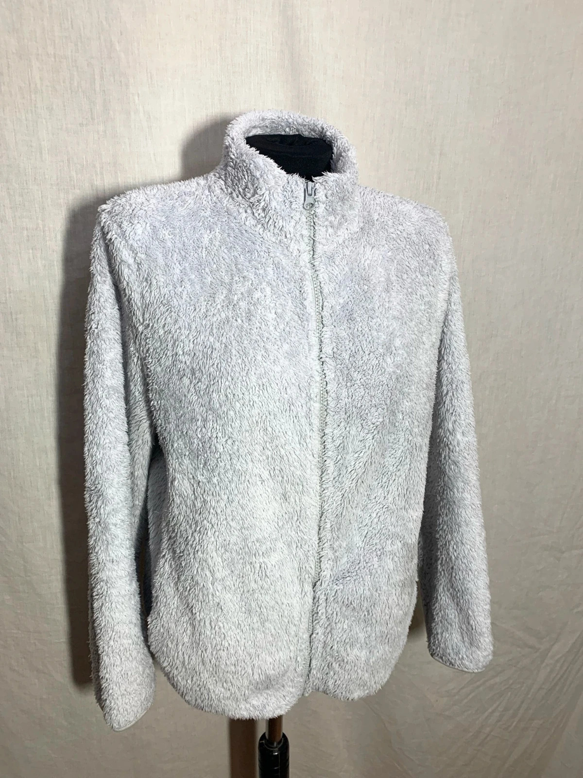 Chaqueta de pelo blanca con cremallera | White faux fur zipper jacket | Sfera – Sfera – taille XL / 42 / 14 4