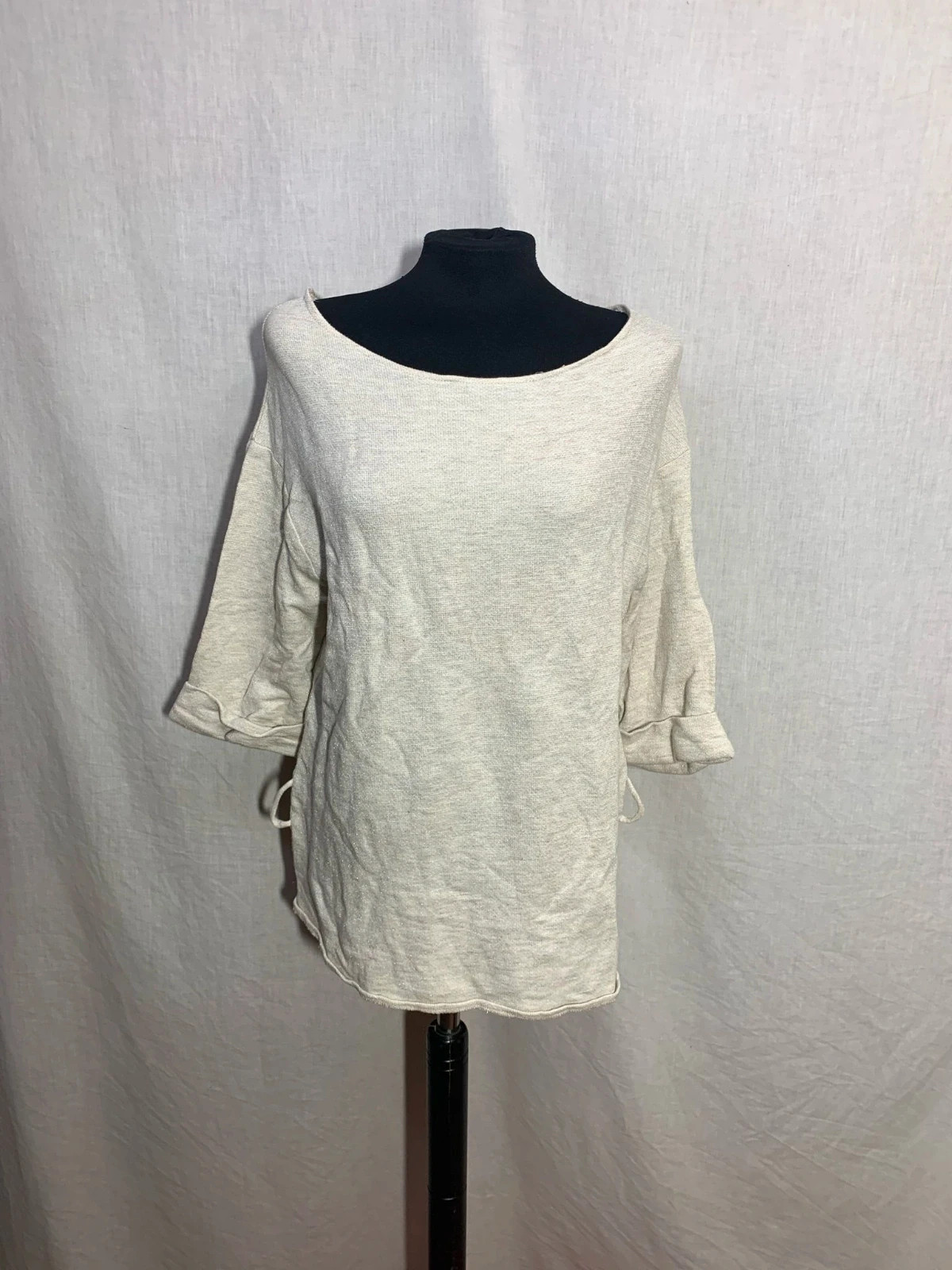 Jersey fino color crema | Cream fine knit jumper | Pepa Habernau – Vintage Dressing – taille L / 40 / 12