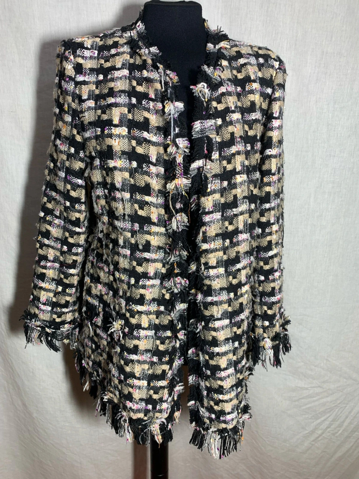 Chaqueta de Tweed Multicolor | Tweed Jacket | Cloche – Cloche – taille L / 40 / 12 4