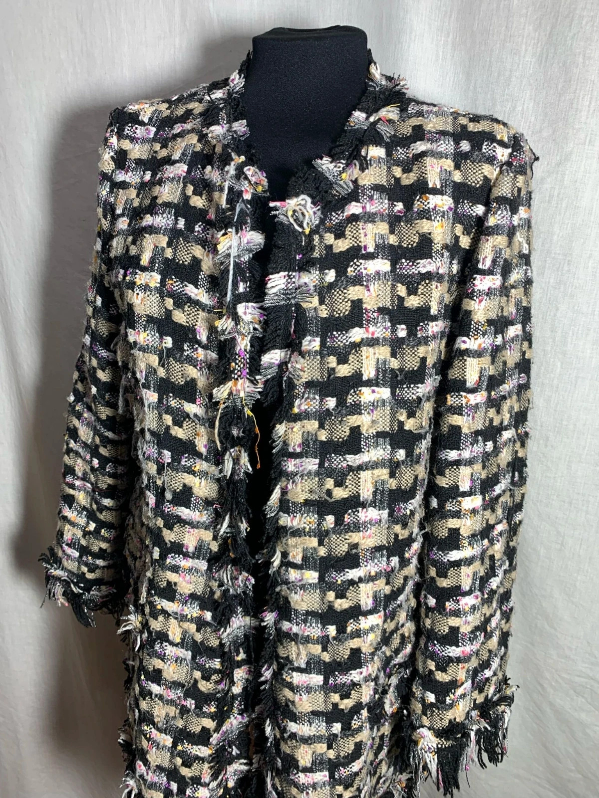 Chaqueta de Tweed Multicolor | Tweed Jacket | Cloche – Cloche – taille L / 40 / 12 3
