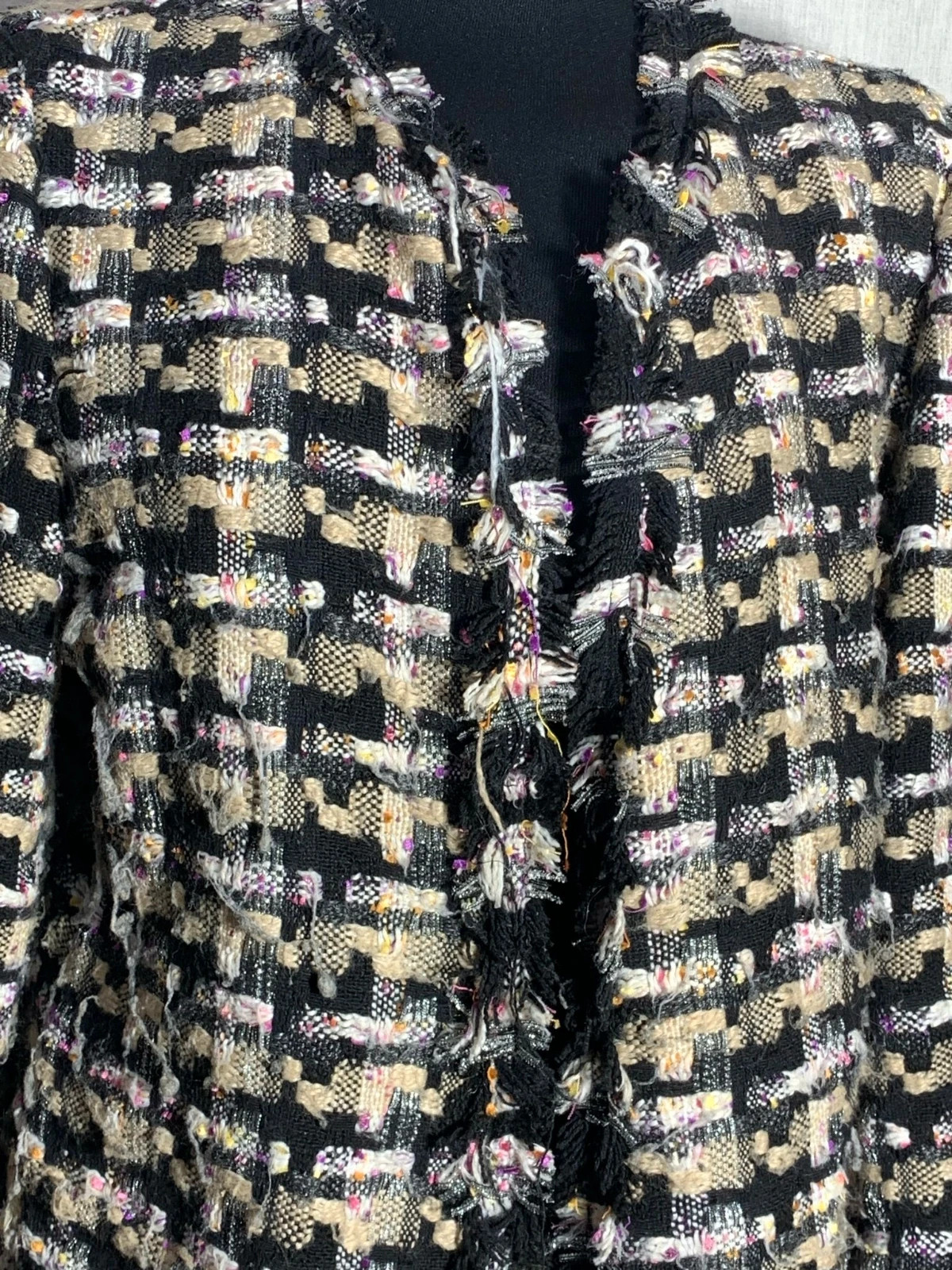 Chaqueta de Tweed Multicolor | Tweed Jacket | Cloche – Cloche – taille L / 40 / 12 5