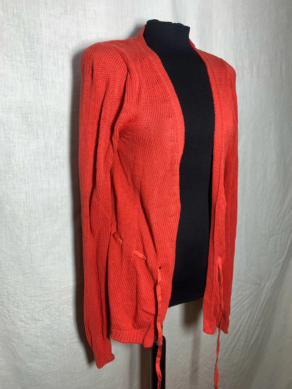 Chaqueta de Punto Calado Roja | Red Open Knit Cardigan | Massimo Dutti – Massimo Dutti – taille L / 40 / 12 3