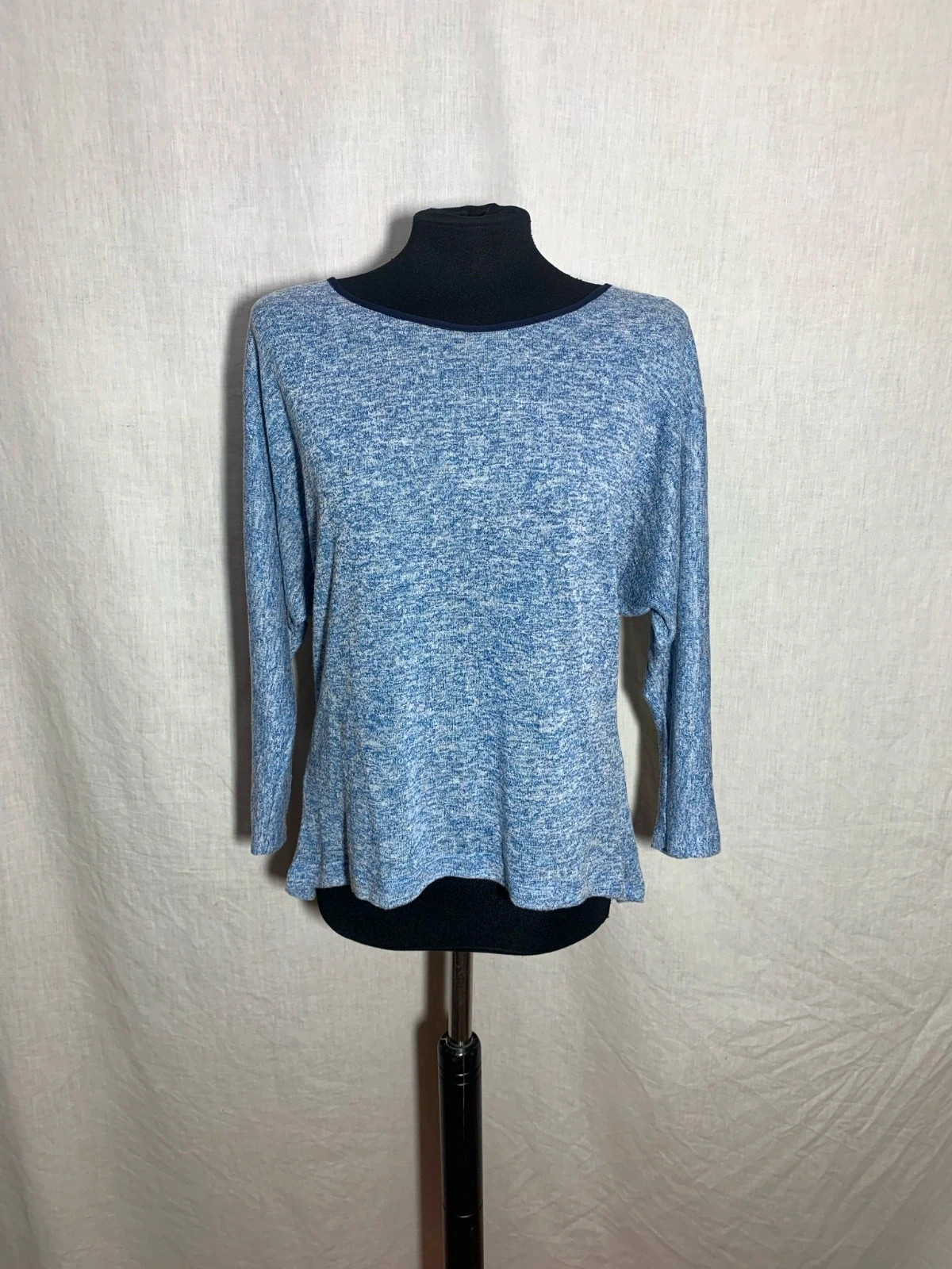 Blusa Azul Lisa | Blue Plain Blouse | Almatrichi
