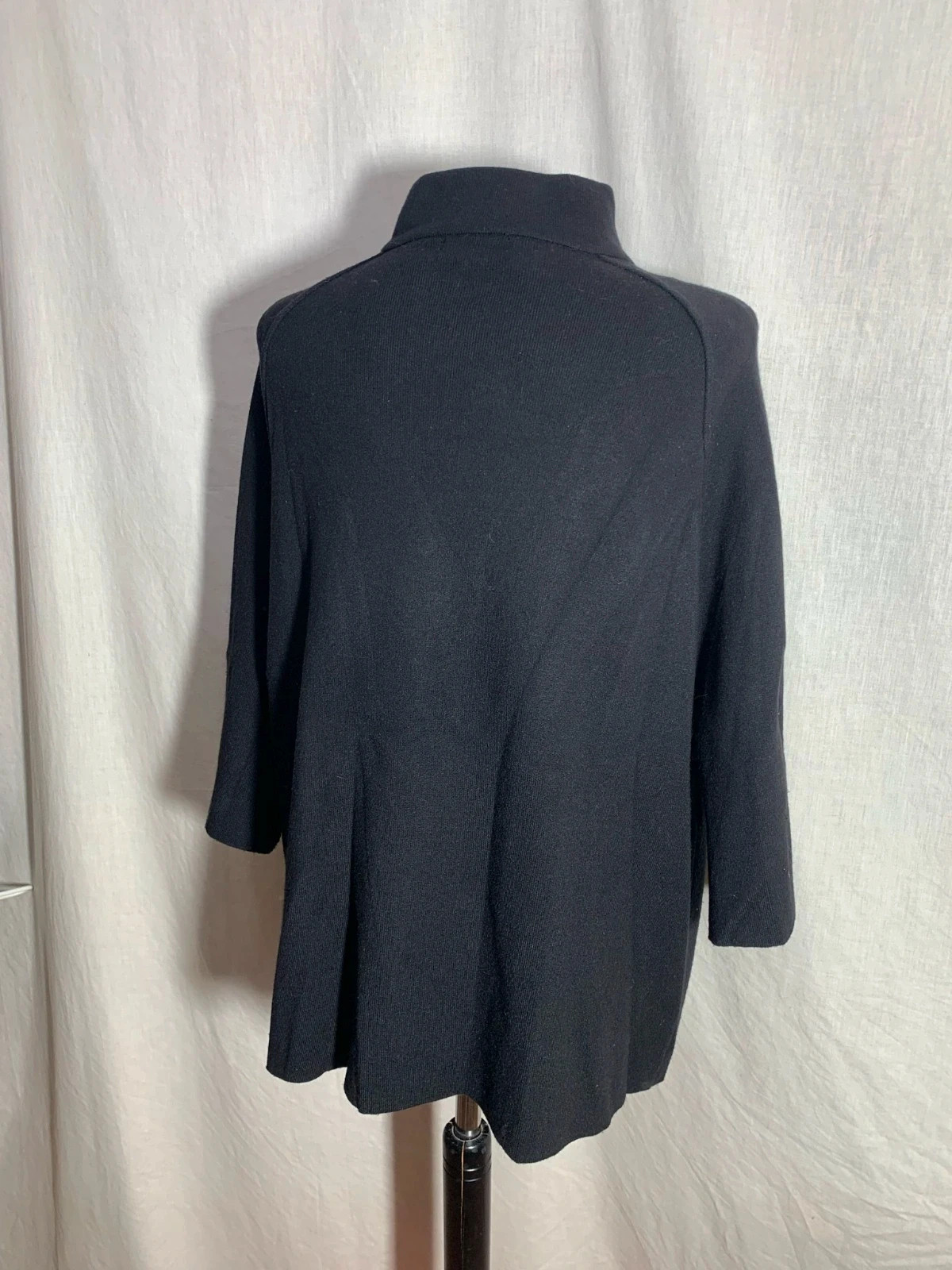 Abrigo Corto Negro de Punto | Black Short Knit Coat | Parfois – Parfois – taille Taille unique 2