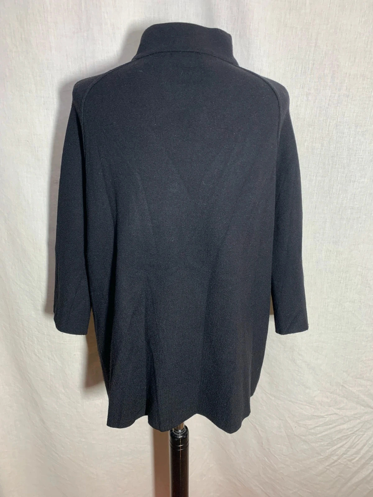 Abrigo Corto Negro de Punto | Black Short Knit Coat | Parfois – Parfois – taille Taille unique 3