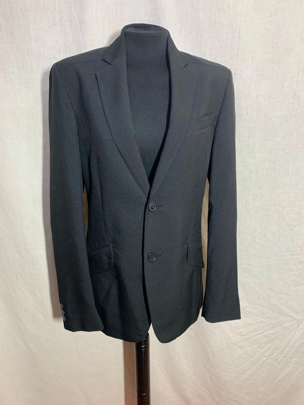 Chaqueta americana de hombre negra | Men black blazer | Reflejo – Vintage Dressing – taille 44 3