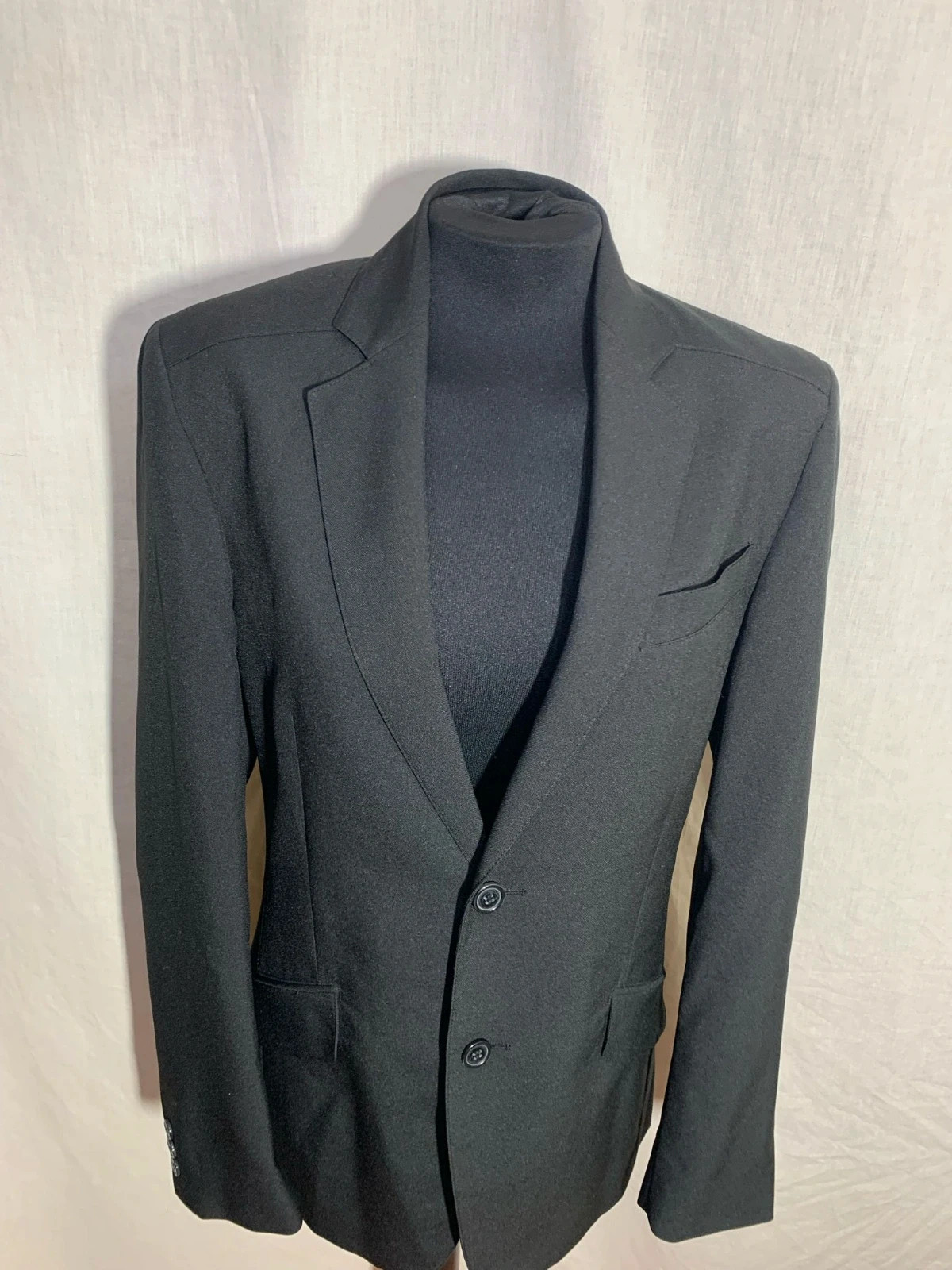 Chaqueta americana de hombre negra | Men black blazer | Reflejo – Vintage Dressing – taille 44 4