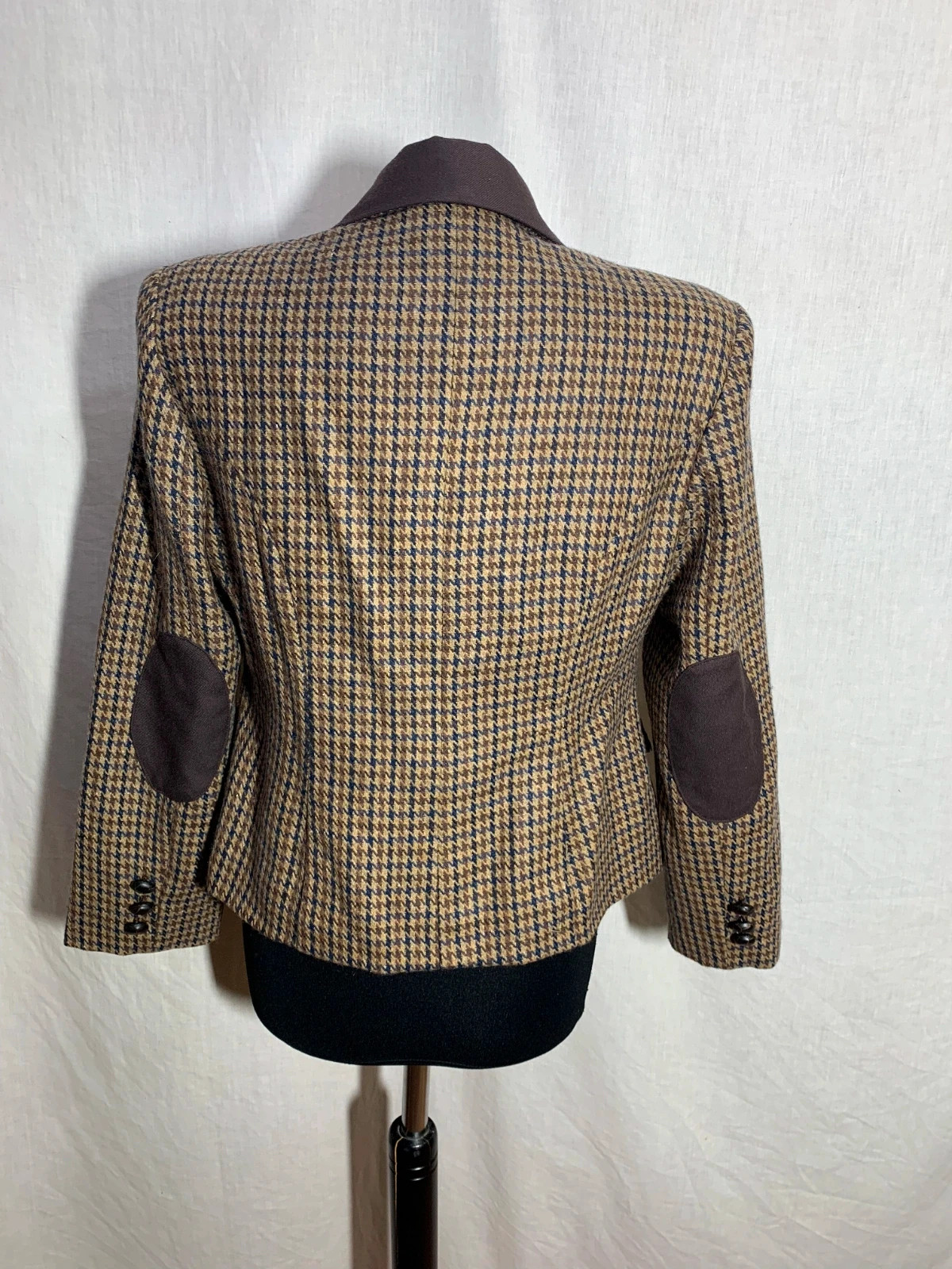 Chaqueta Pata de Gallo con Coderas | Houndstooth Blazer with Elbow Patches – Vintage Dressing – taille L / 40 / 12 2