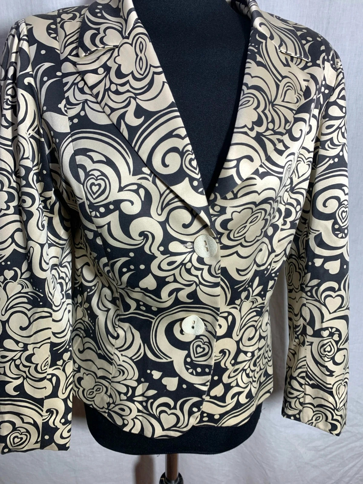 Chaqueta Americana Estampado Vichy | Gingham Blazer | Arych – Vintage Dressing – taille XL / 42 / 14 4