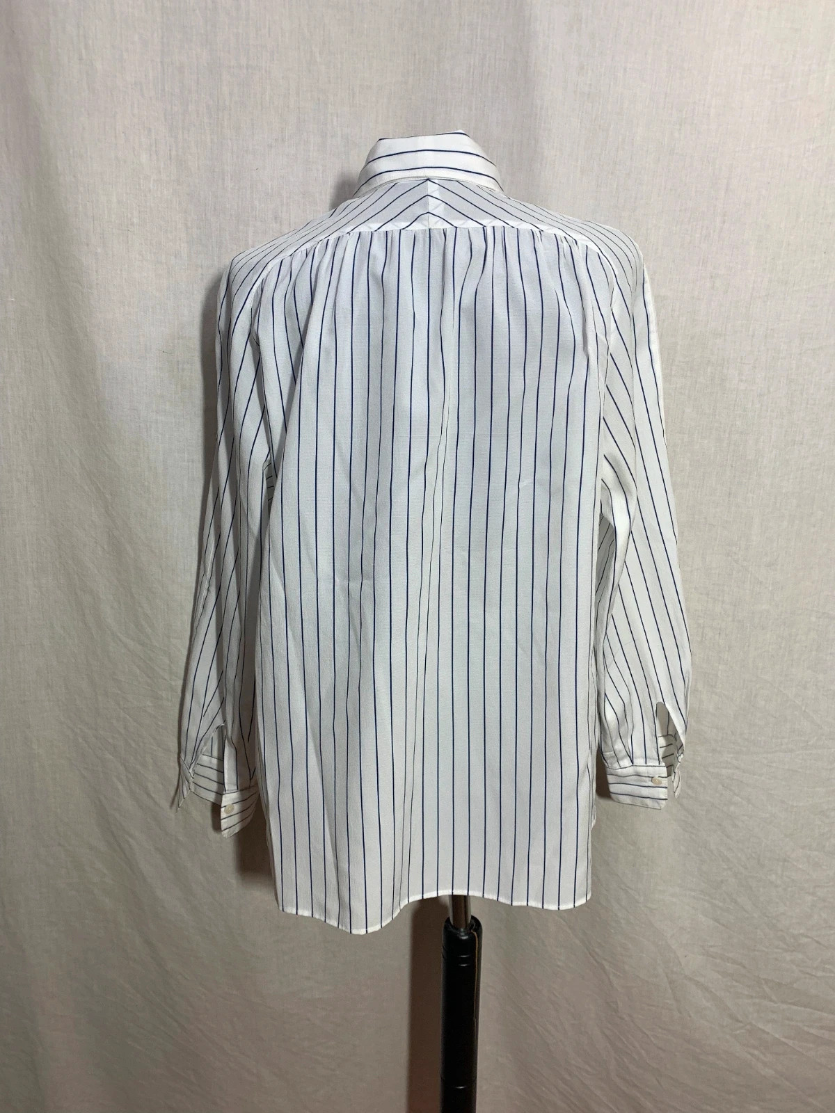 Camisa Blanca a Rayas Azules | White Striped Shirt – Vintage Dressing – taille L / 40 / 12 2