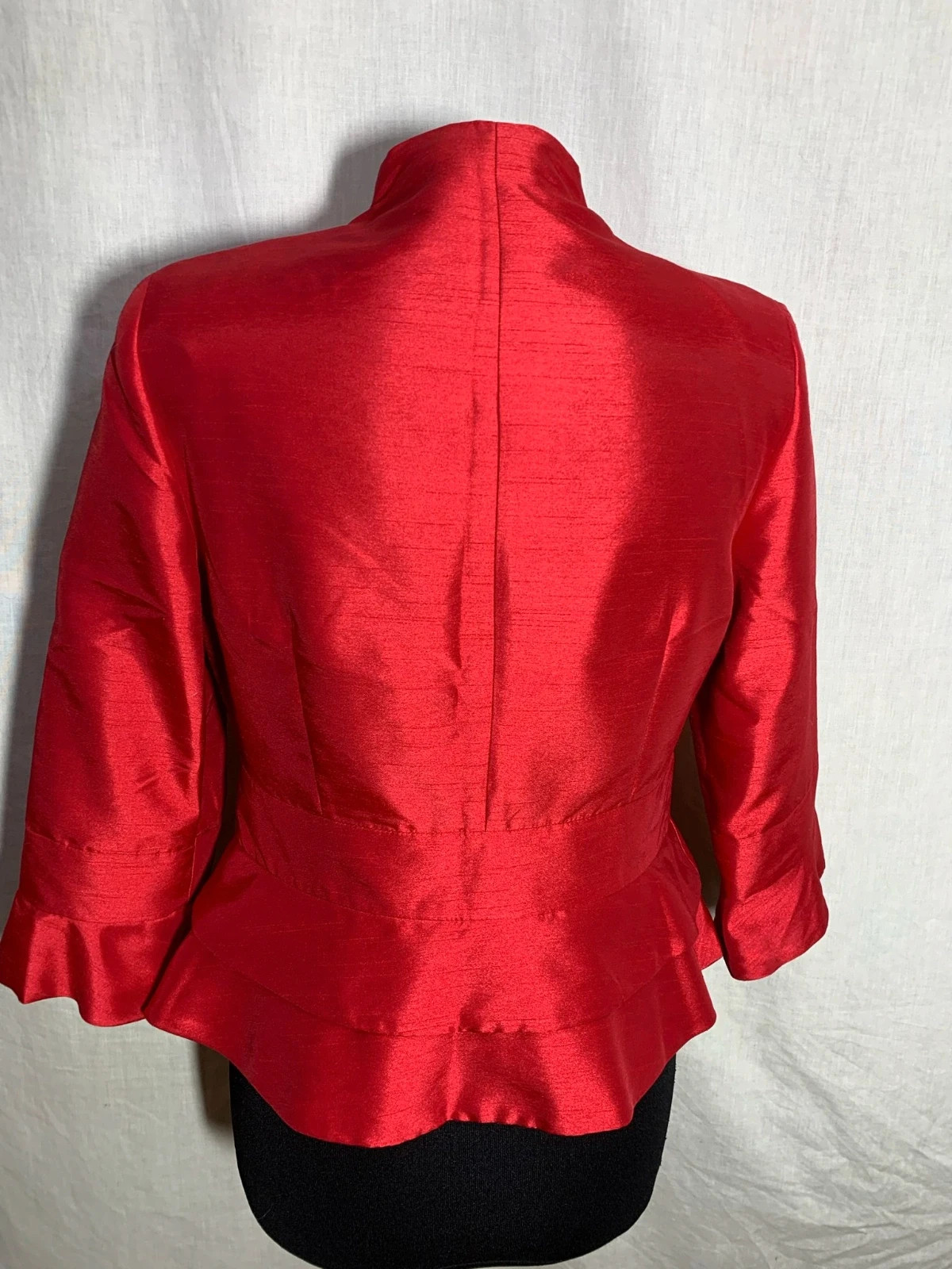 Chaqueta Americana Roja con Volantes | Red Blazer with Ruffles | Precchio Colors Concept – Precchio – taille L / 40 / 12 4
