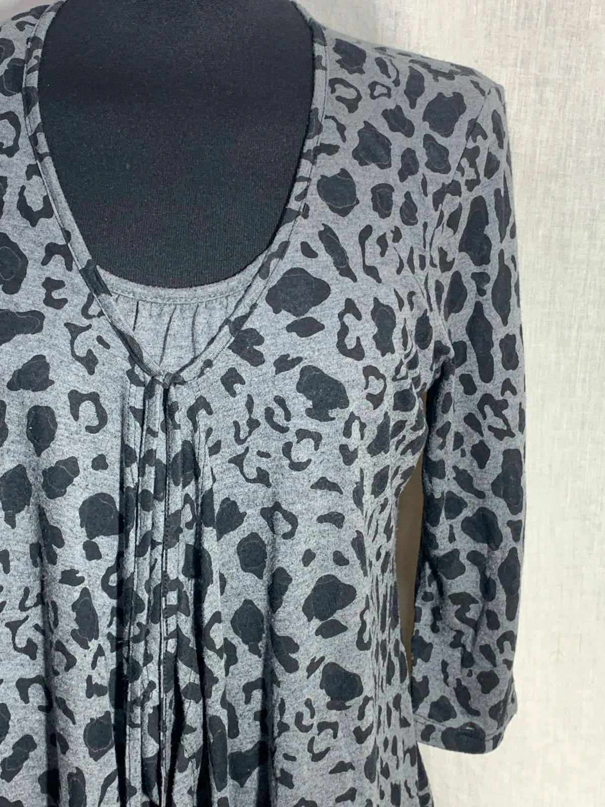 Blusa con Estampado de Leopardo Gris | Grey Leopard Print Blouse | Festa – Festa – taille XXXL / 46 / 18 5