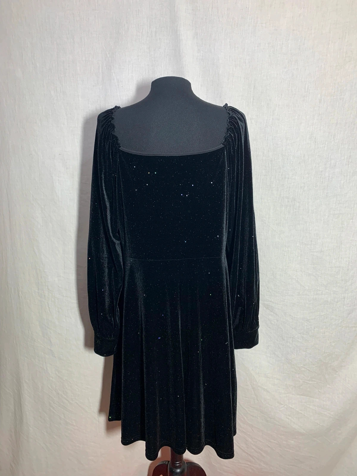 Vestido de fiesta negro con brillantes | Black glitter party dress | Shein – Shein – taille XXL / 44 / 16 2