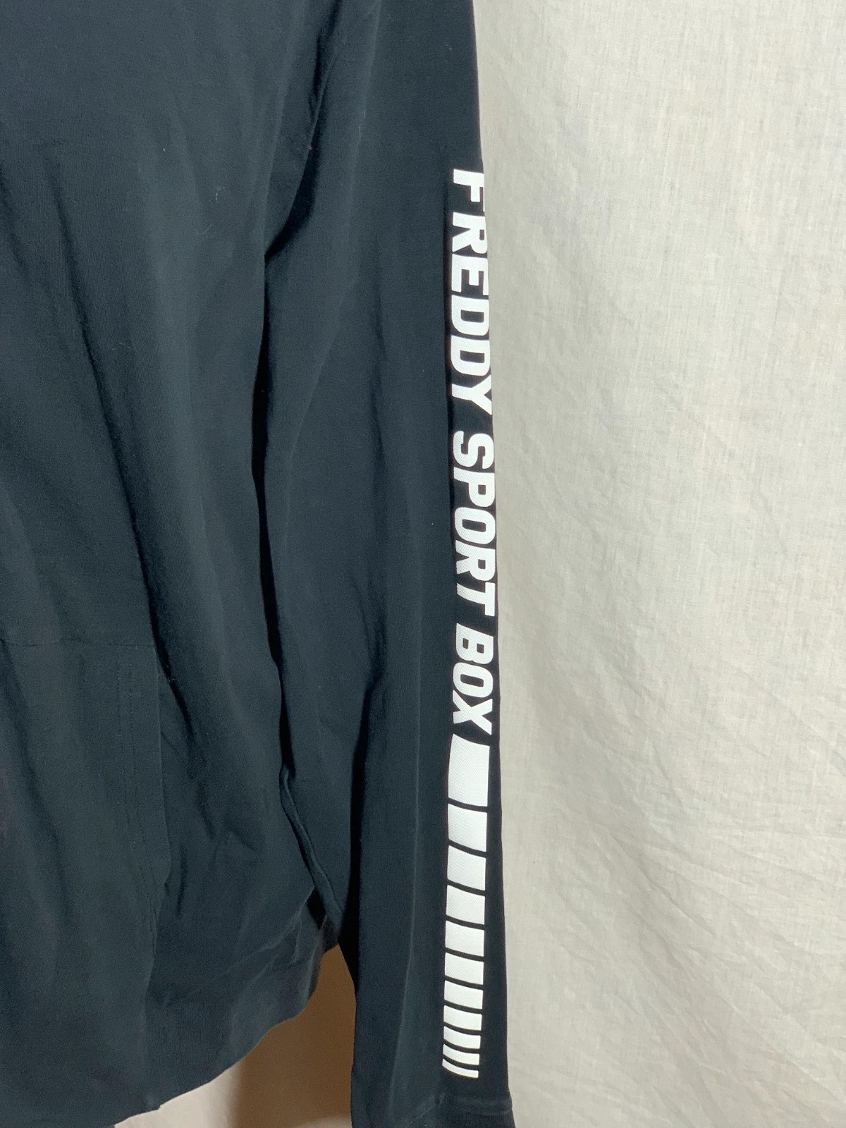 Sudadera negra con capucha y cremallera | Black zip-up hoodie | Freddy Active – Freddy – taille XL / 42 / 14 4