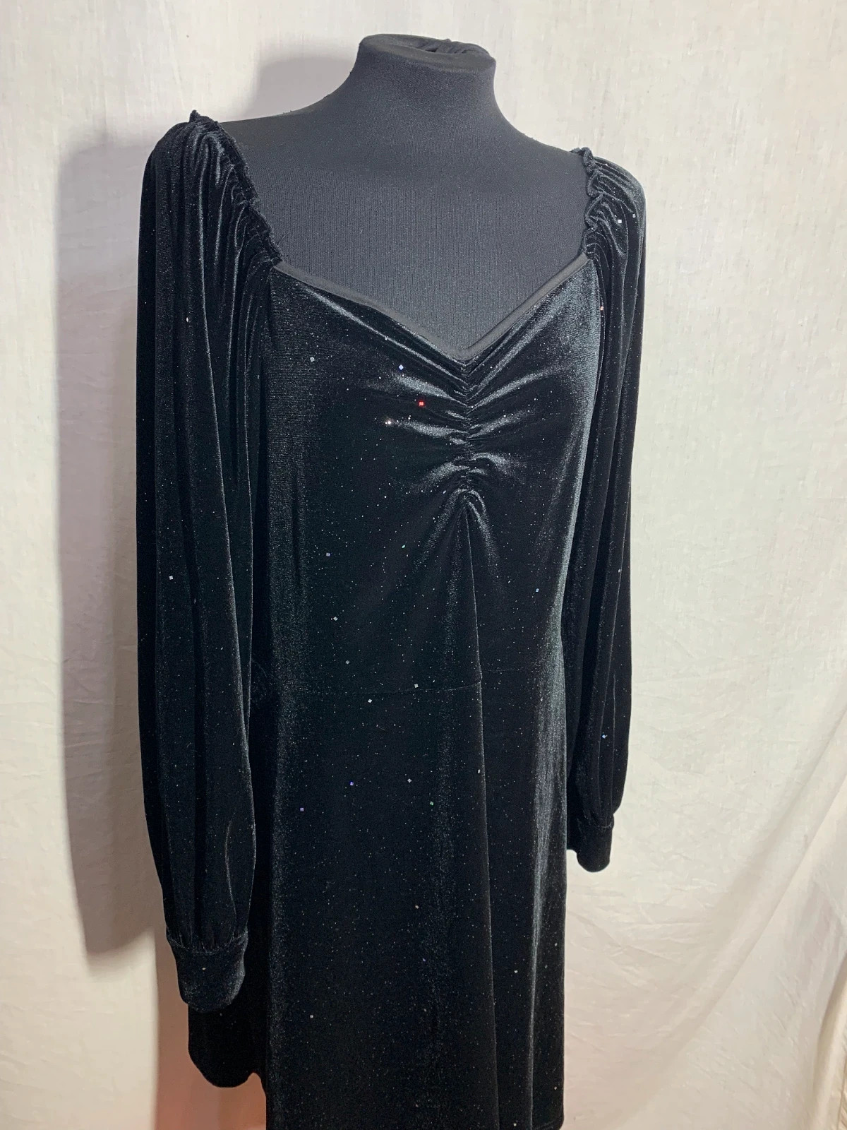Vestido de fiesta negro con brillantes | Black glitter party dress | Shein – Shein – taille XXL / 44 / 16 3