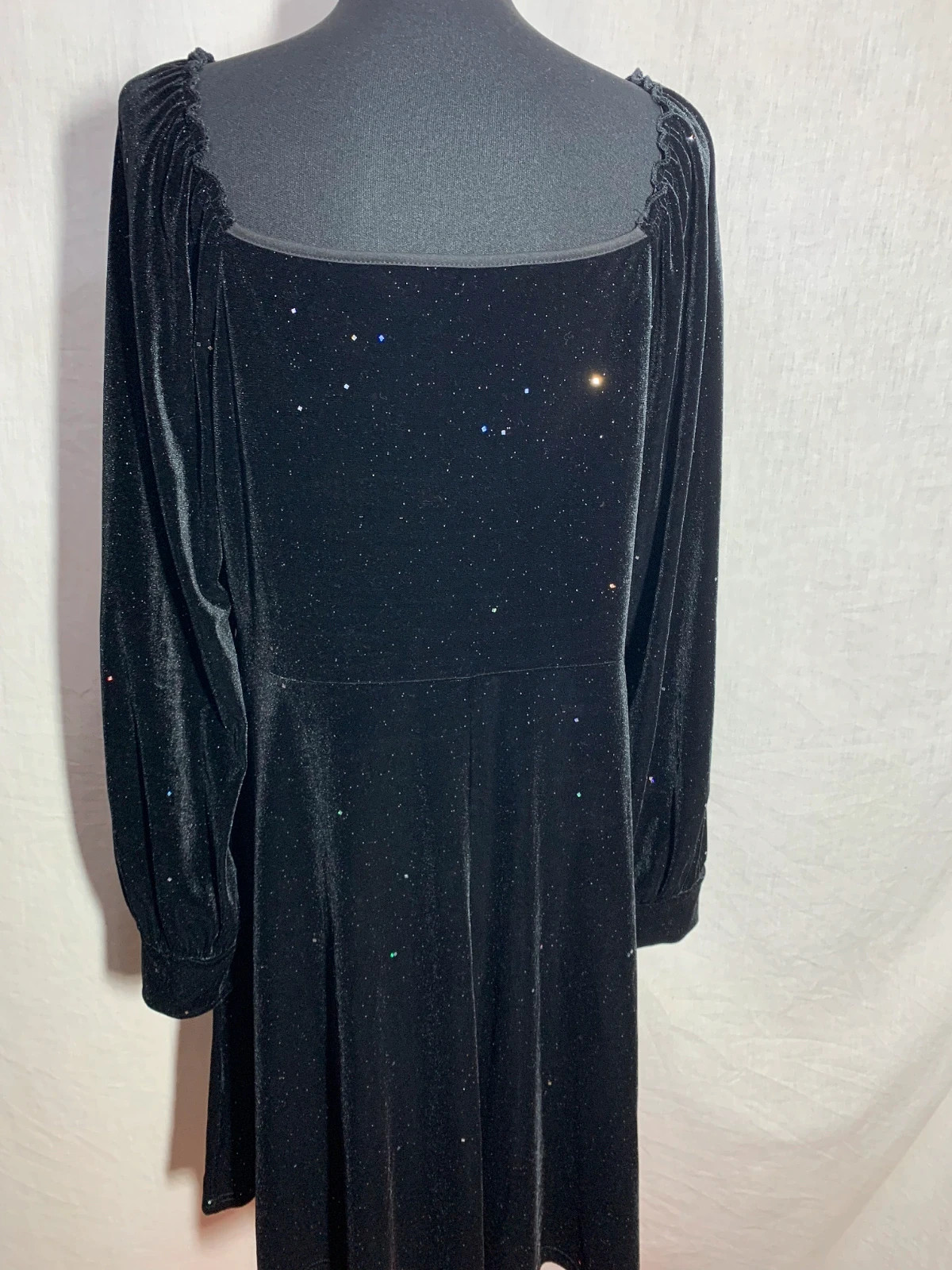 Vestido de fiesta negro con brillantes | Black glitter party dress | Shein – Shein – taille XXL / 44 / 16 5