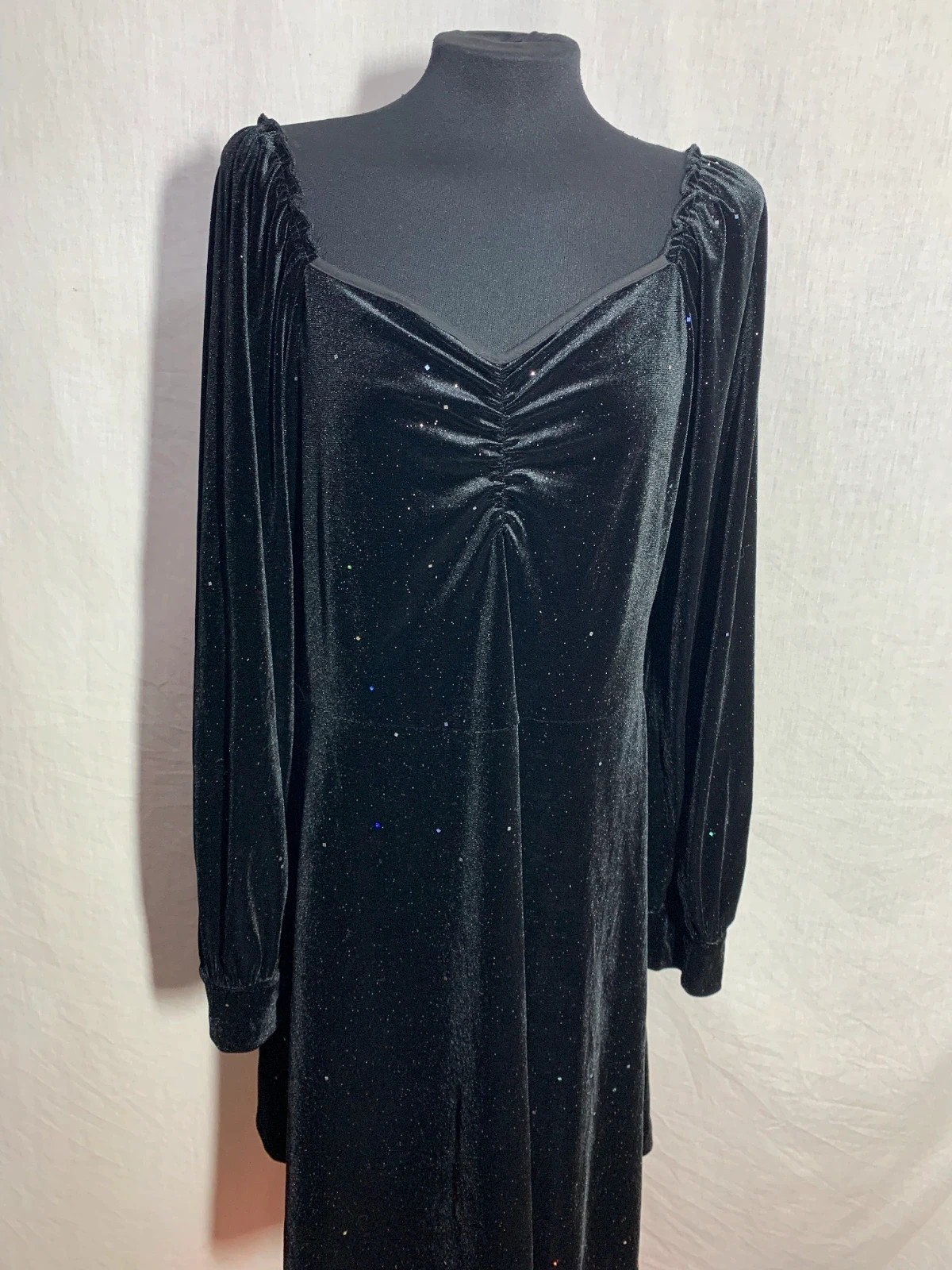 Vestido de fiesta negro con brillantes | Black glitter party dress | Shein – Shein – taille XXL / 44 / 16 4