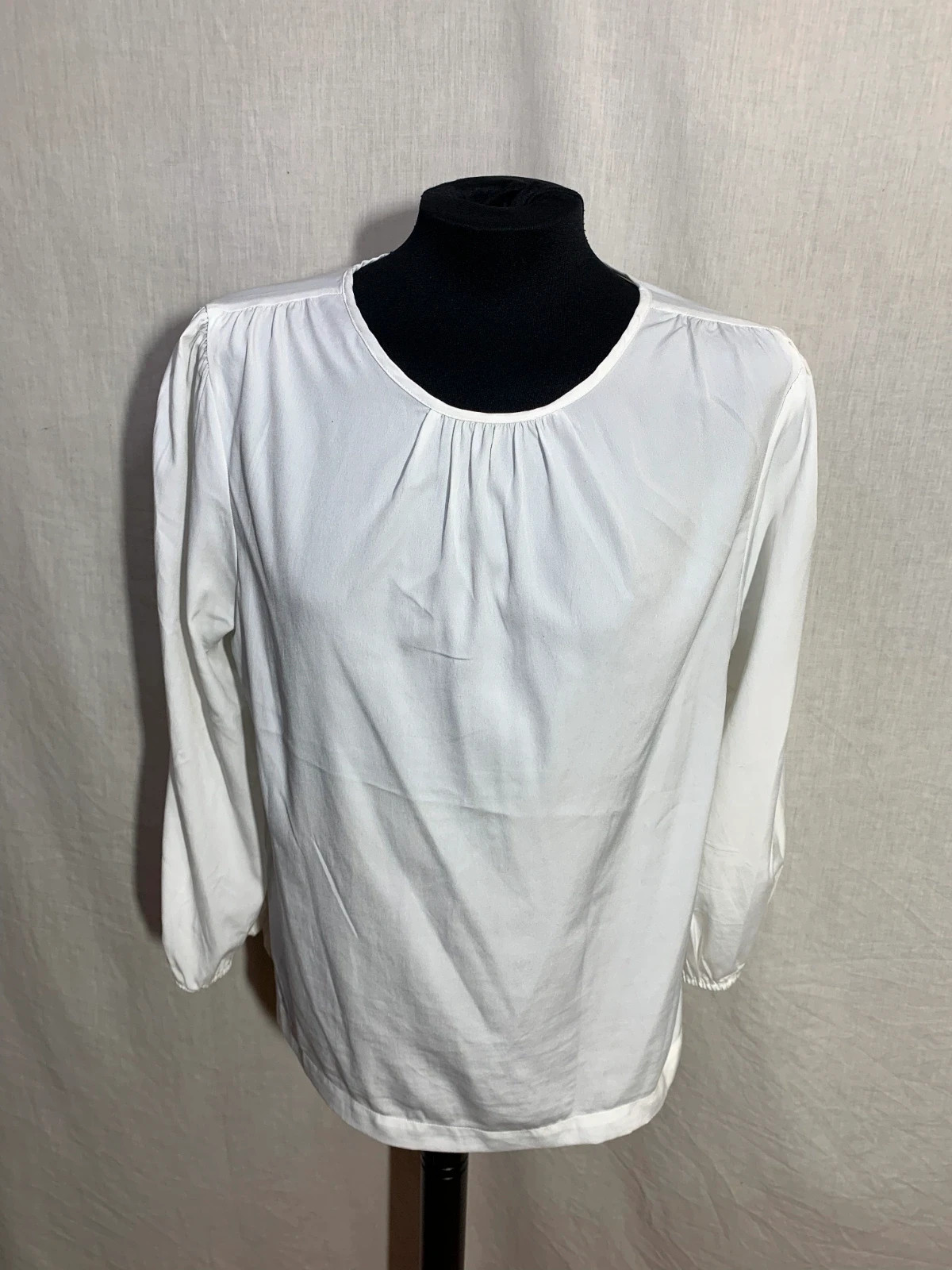 Blusa blanca fluida | White fluid blouse | Sfera – Sfera – taille L / 40 / 12 3