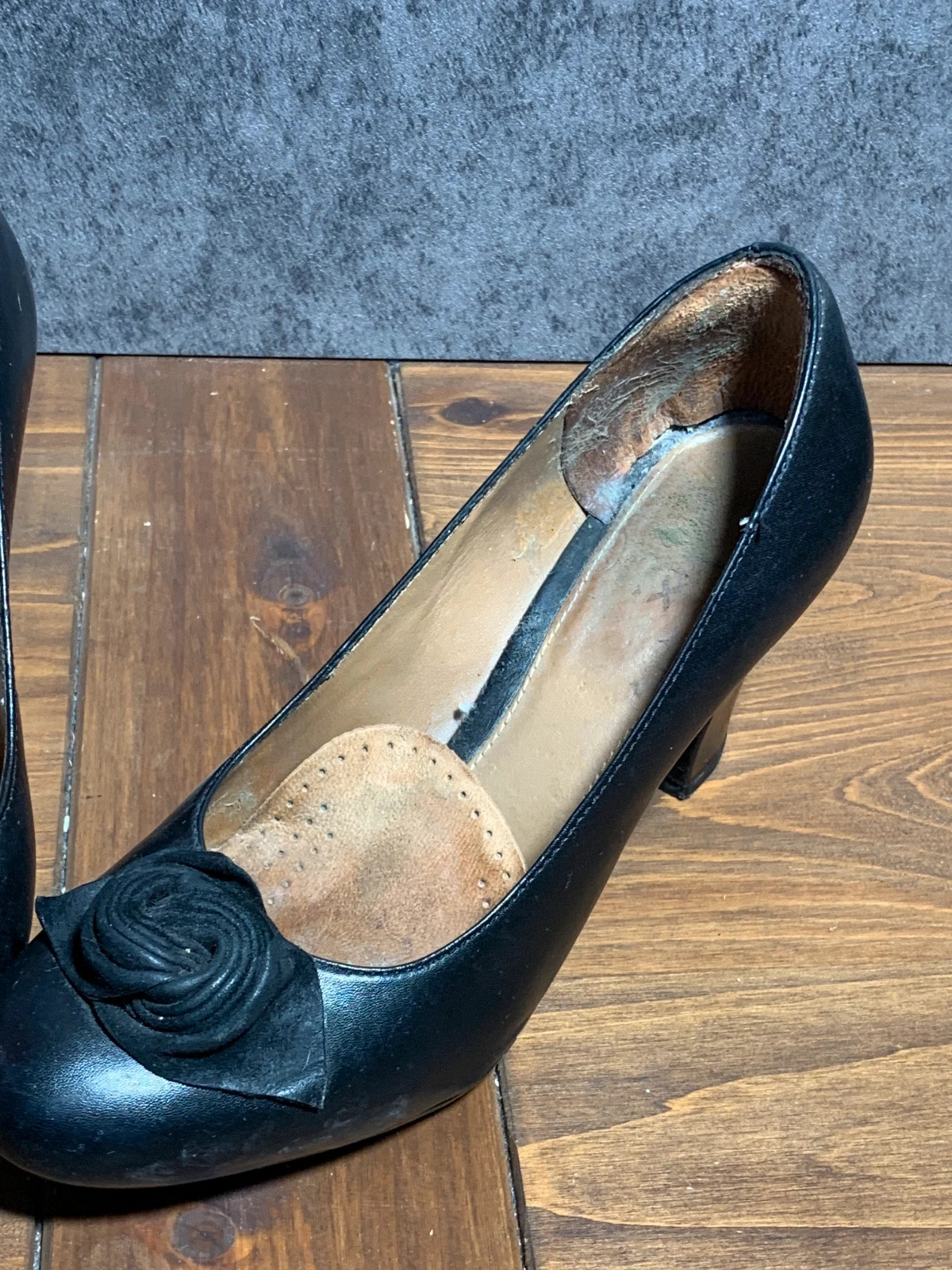 Zapato de tacón negro detalle flor | Black flower detail heels | Geox – Geox – taille 37 4
