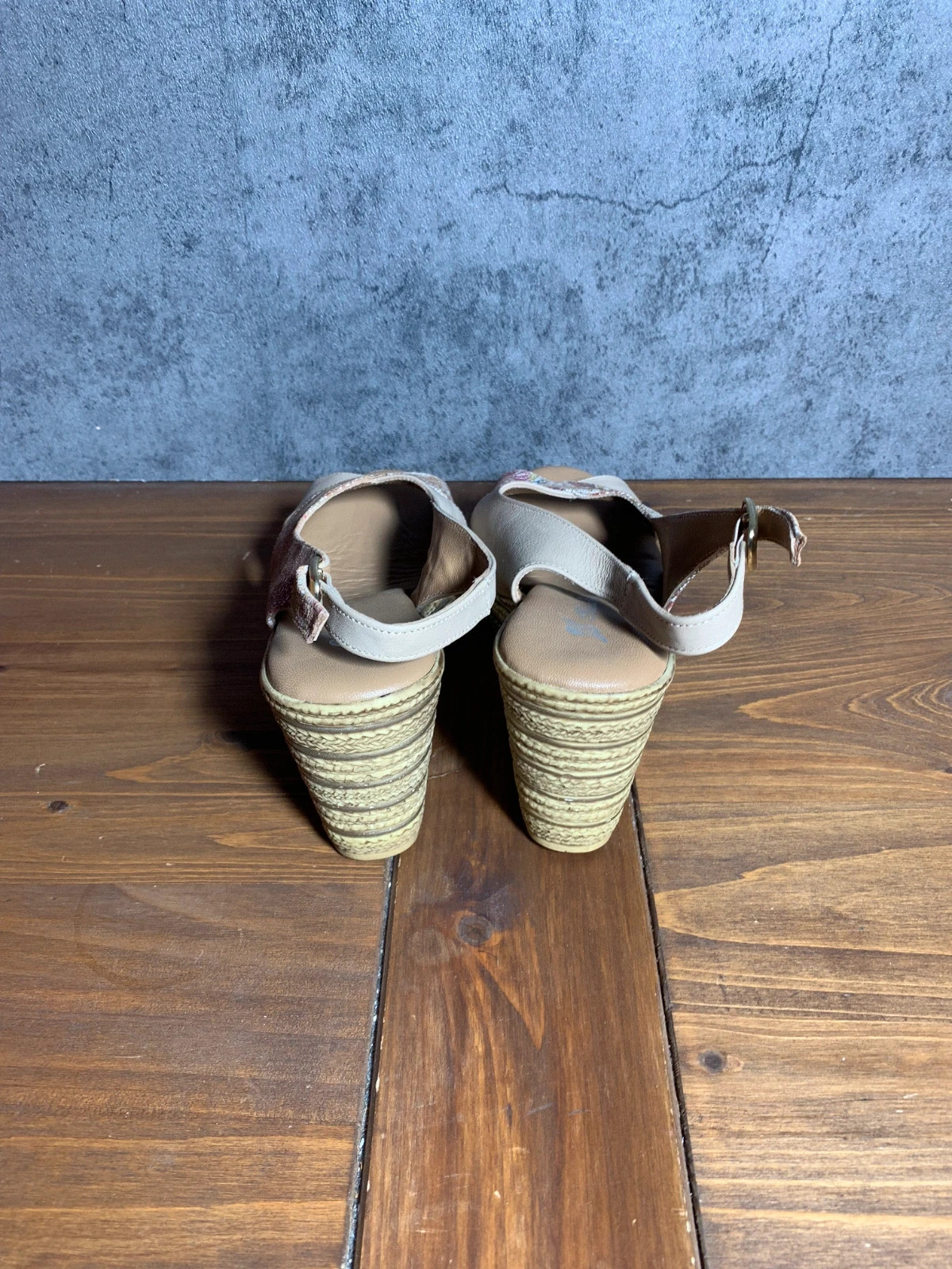 Sandalias de cuña florales | Floral wedge sandals – Fashion – taille 37 2