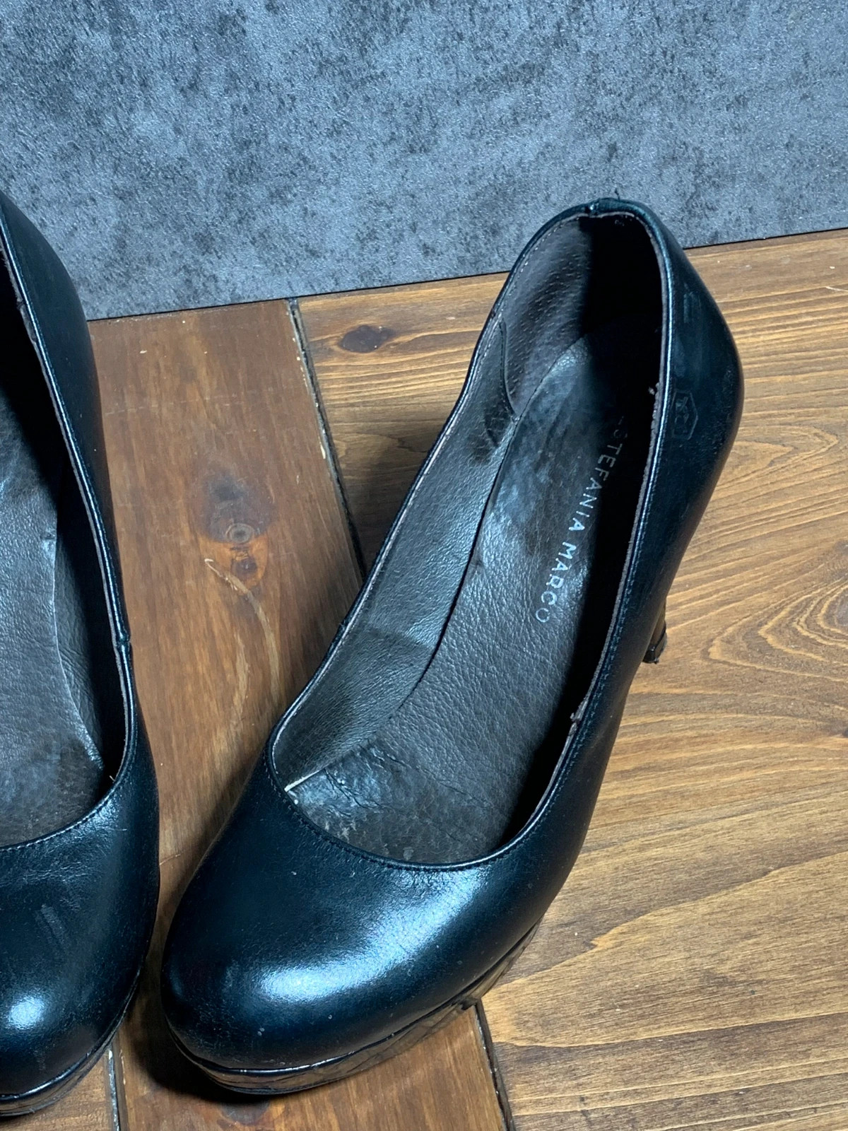 Zapatos de tacón negros efecto cocodrilo | Black crocodile-effect heels | Estefania Marco – Fashion – taille 36 4