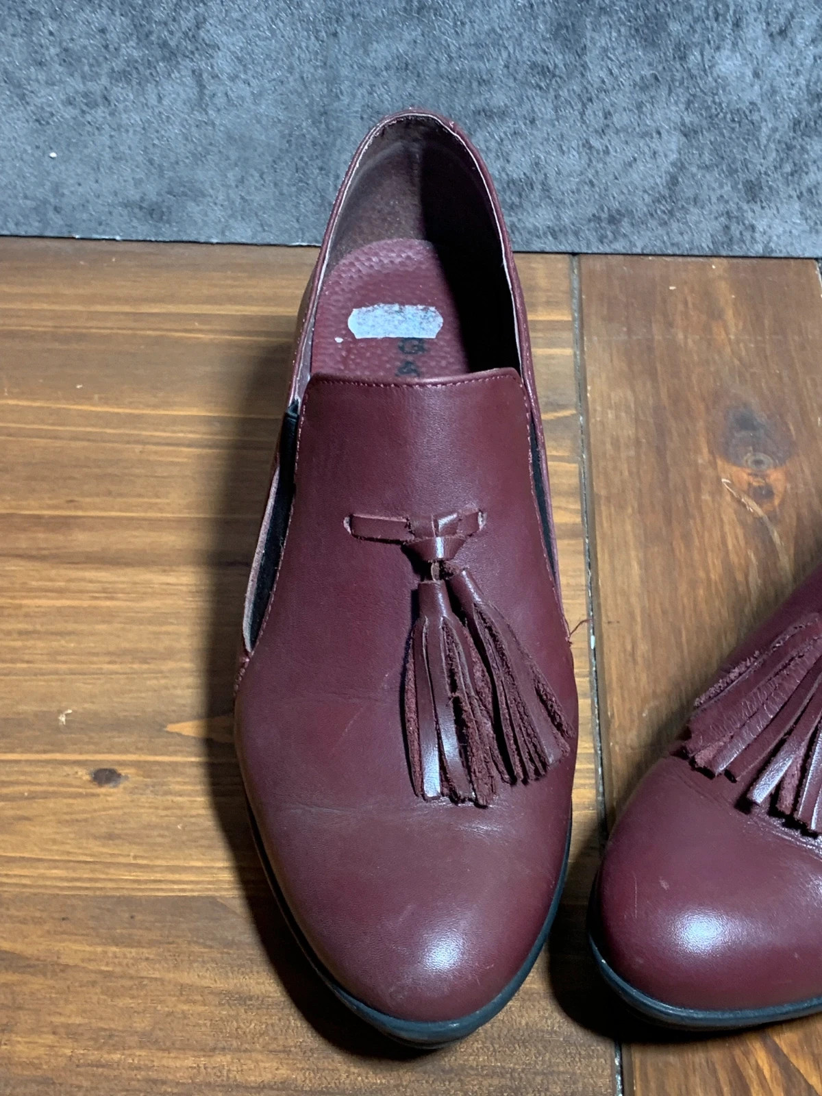 Zapatos de tacón burdeos con borlas | Burgundy tassel heeled shoes | Gashu – Vintage Dressing – taille 36 3
