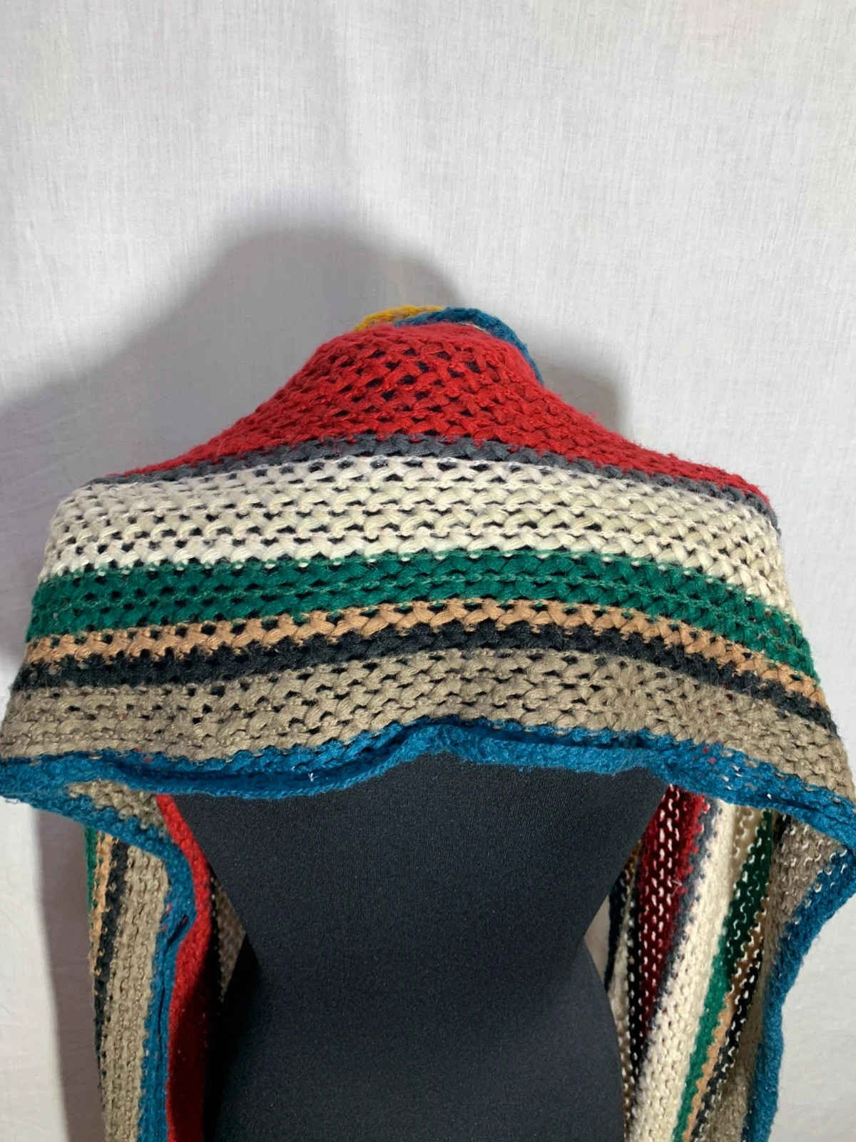 Bufanda de Punto Calado Multicolor | Multicolored Open Knit Scarf 4