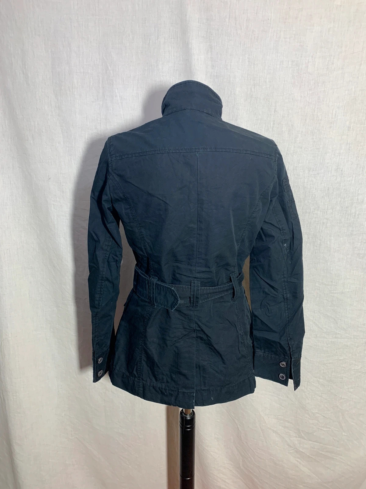 Chaqueta sahariana azul marino | Navy blue field jacket | Benetton – United Colors of Benetton – taille L / 40 / 12 2