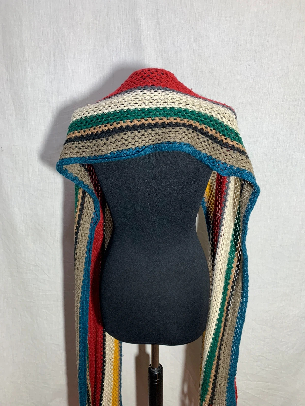 Bufanda de Punto Calado Multicolor | Multicolored Open Knit Scarf 2