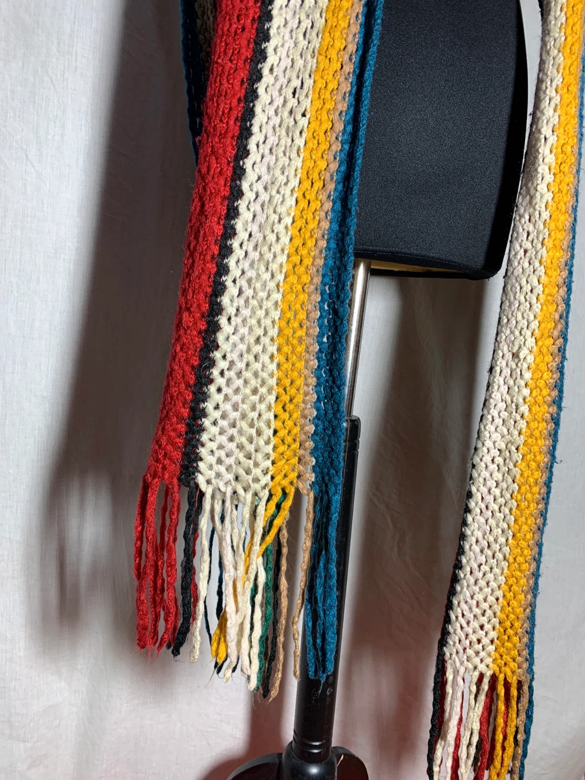 Bufanda de Punto Calado Multicolor | Multicolored Open Knit Scarf 5