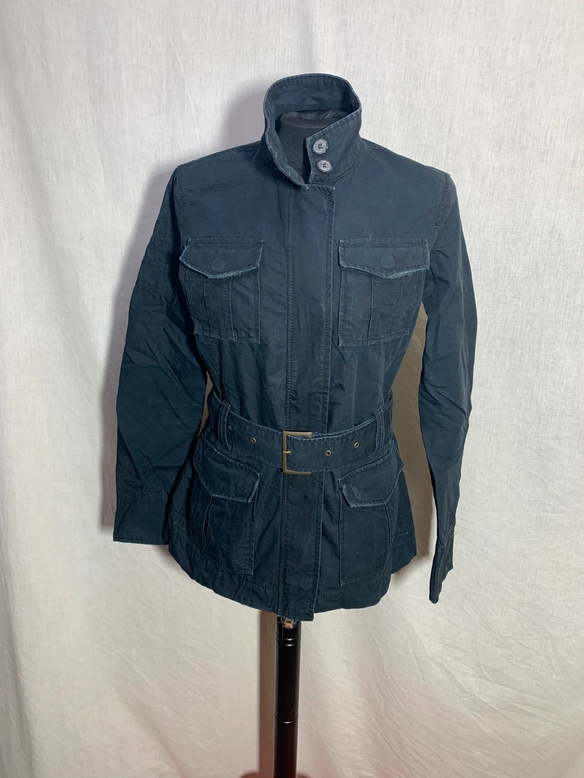 Chaqueta sahariana azul marino | Navy blue field jacket | Benetton